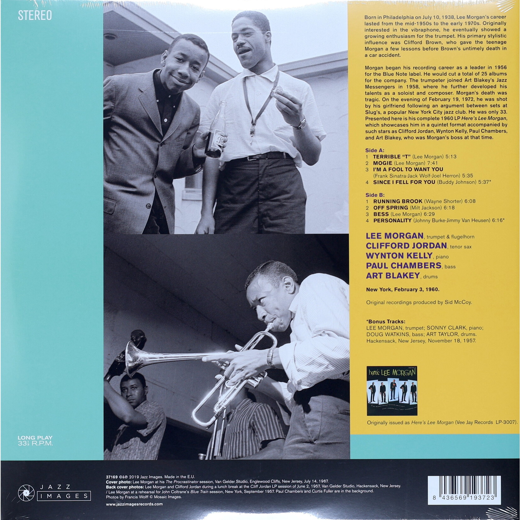 MORGAN, LEE - HERE'S LEE MORGAN - GATEFOLD LP