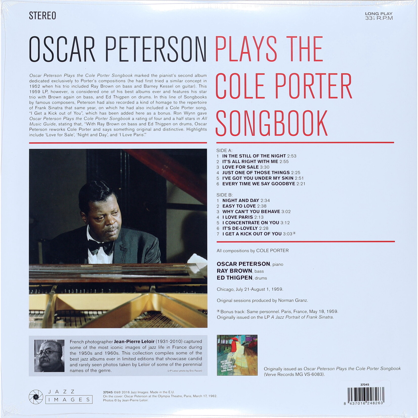 PETERSON, OSCAR - PLAYS THE COLE PORTER SONGBOOK - LTD GATEFOLD LP