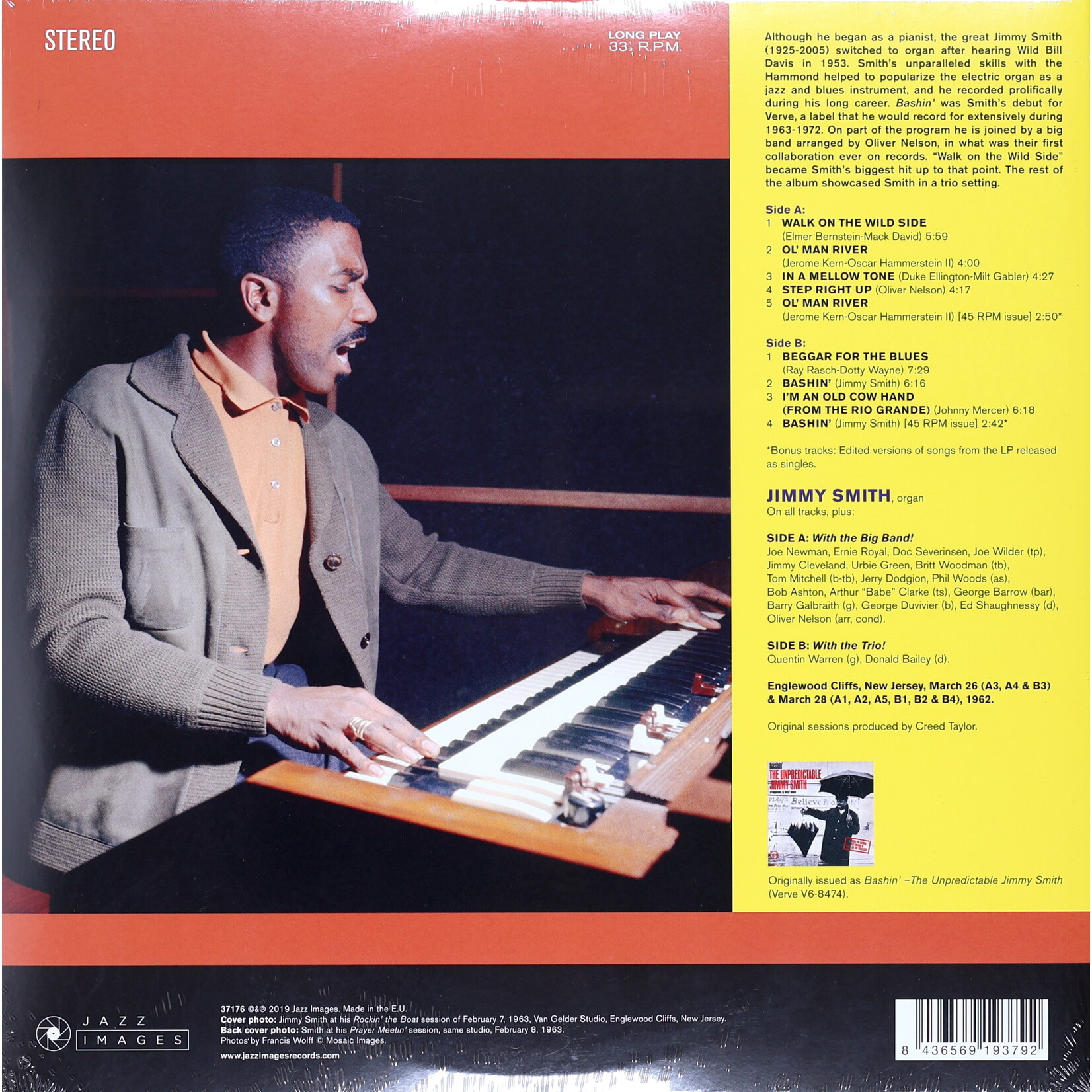 SMITH, JIMMY - BASHIN' - GATEFOLD LP