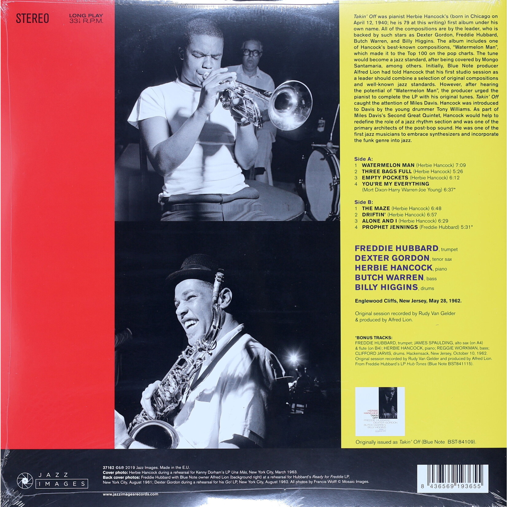 HANCOCK, HERBIE - TAKIN' OFF - LTD GATEFOLD LP