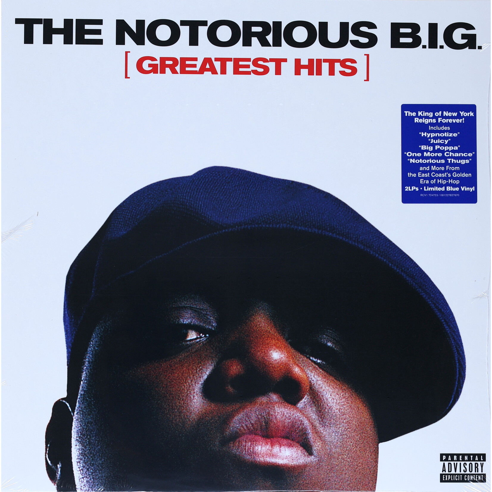 NOTORIOUS B.I.G. - GREATEST HITS - LTD COLOURED CLEAR BLUE 2LP