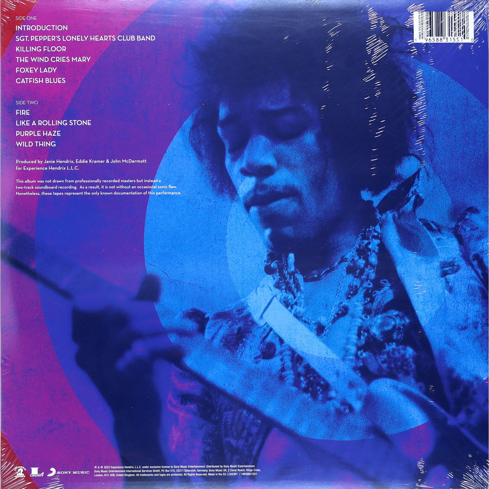 HENDRIX, JIMI - THE EXPERIENCE JIMI HENDRIX EXPERIENCE: LIVE AT THE HOLLYWOOD BOWL: AUGUST 18, 1967 - LP