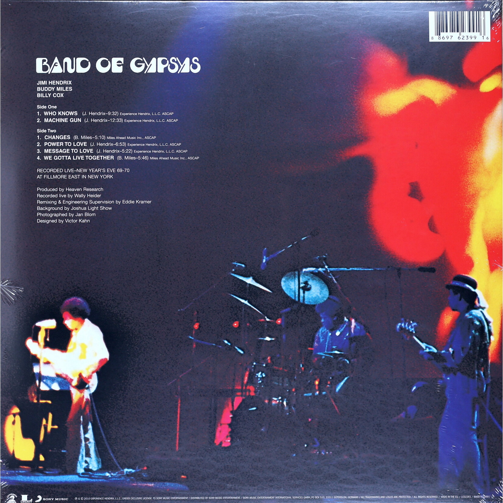 HENDRIX, JIMI - BAND OF GYPSYS - GATEFOLD LP