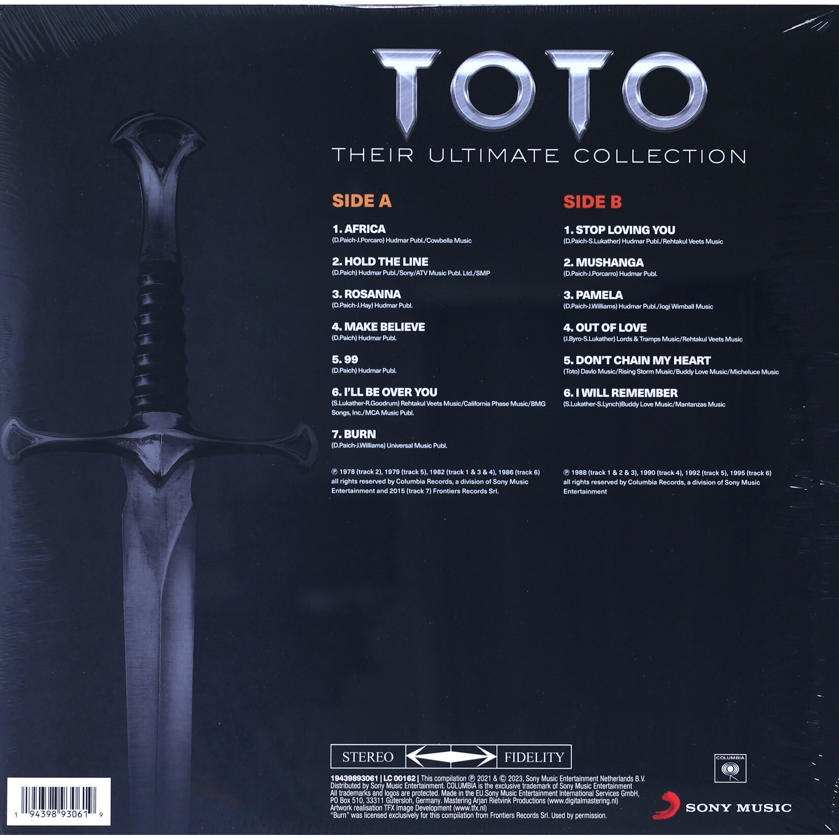 TOTO - THEIR ULTIMATE COLLECTION - COLORED RED LP