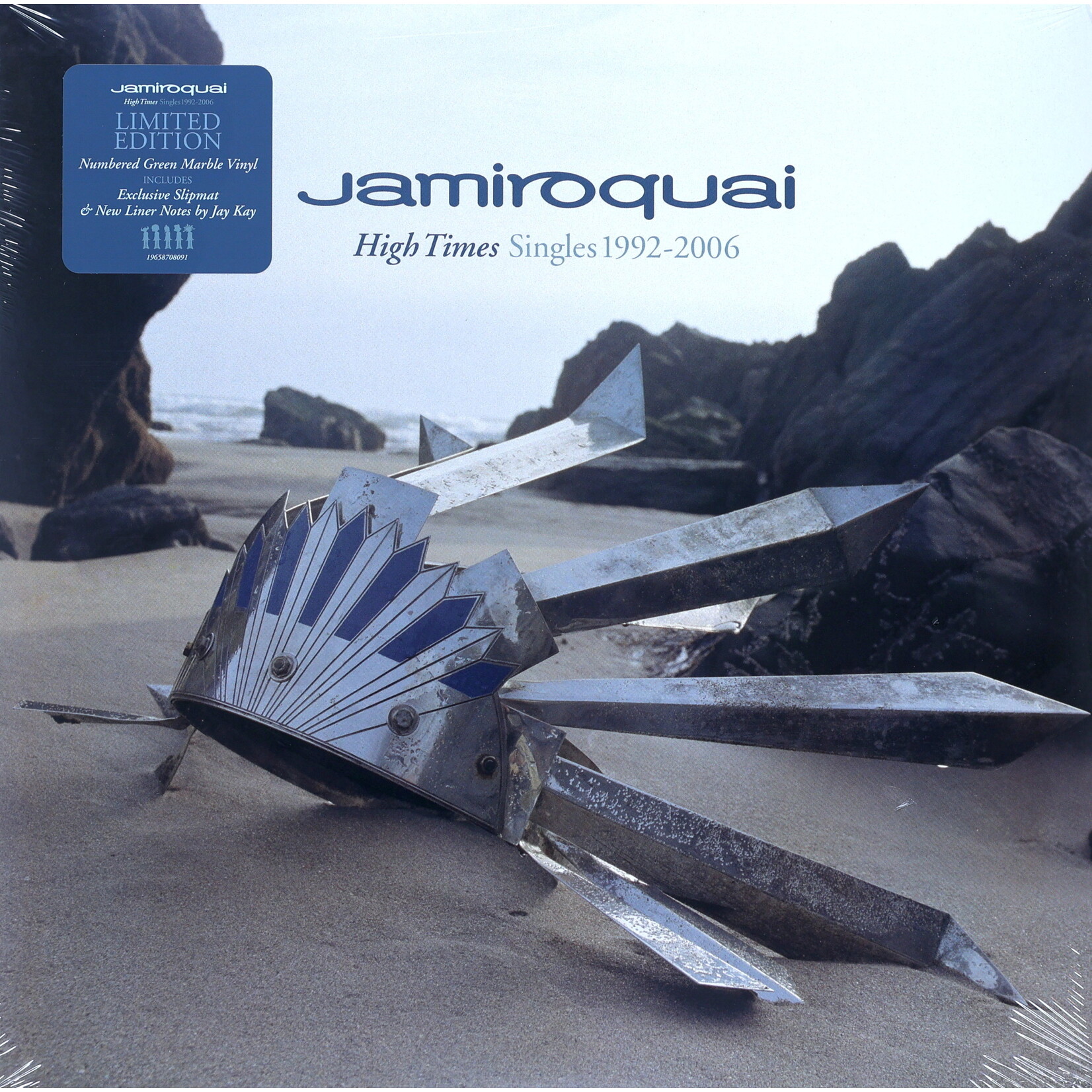 JAMIROQUAI - HIGH TIMES: SINGLES 1992-2006 - LTD NUMBERED COLORED GREEN MARBLE 2LP + SLIPMAT