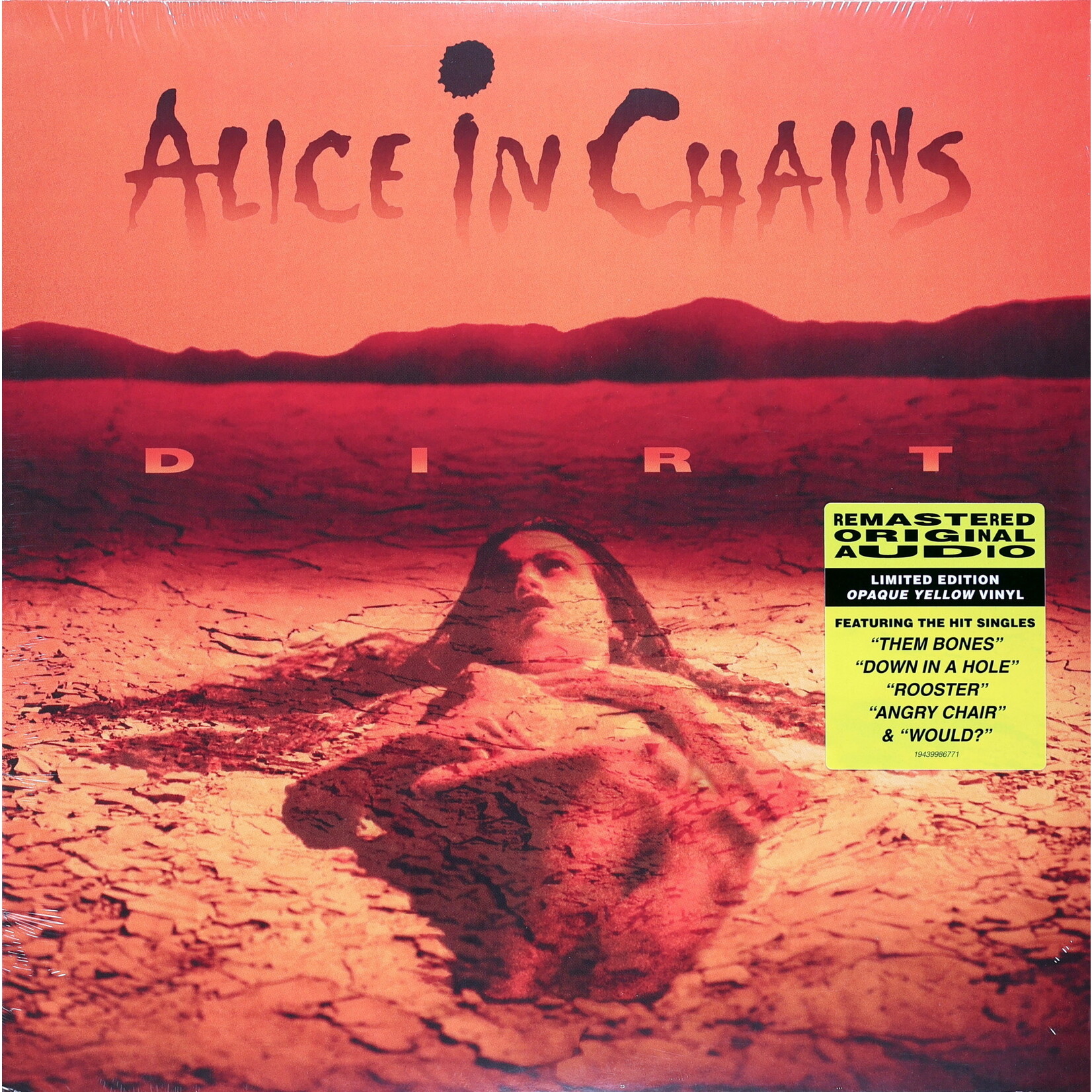 ALICE IN CHAINS - DIRT - LTD REISSUE COLORED OPAQUE YELLOW 2LP