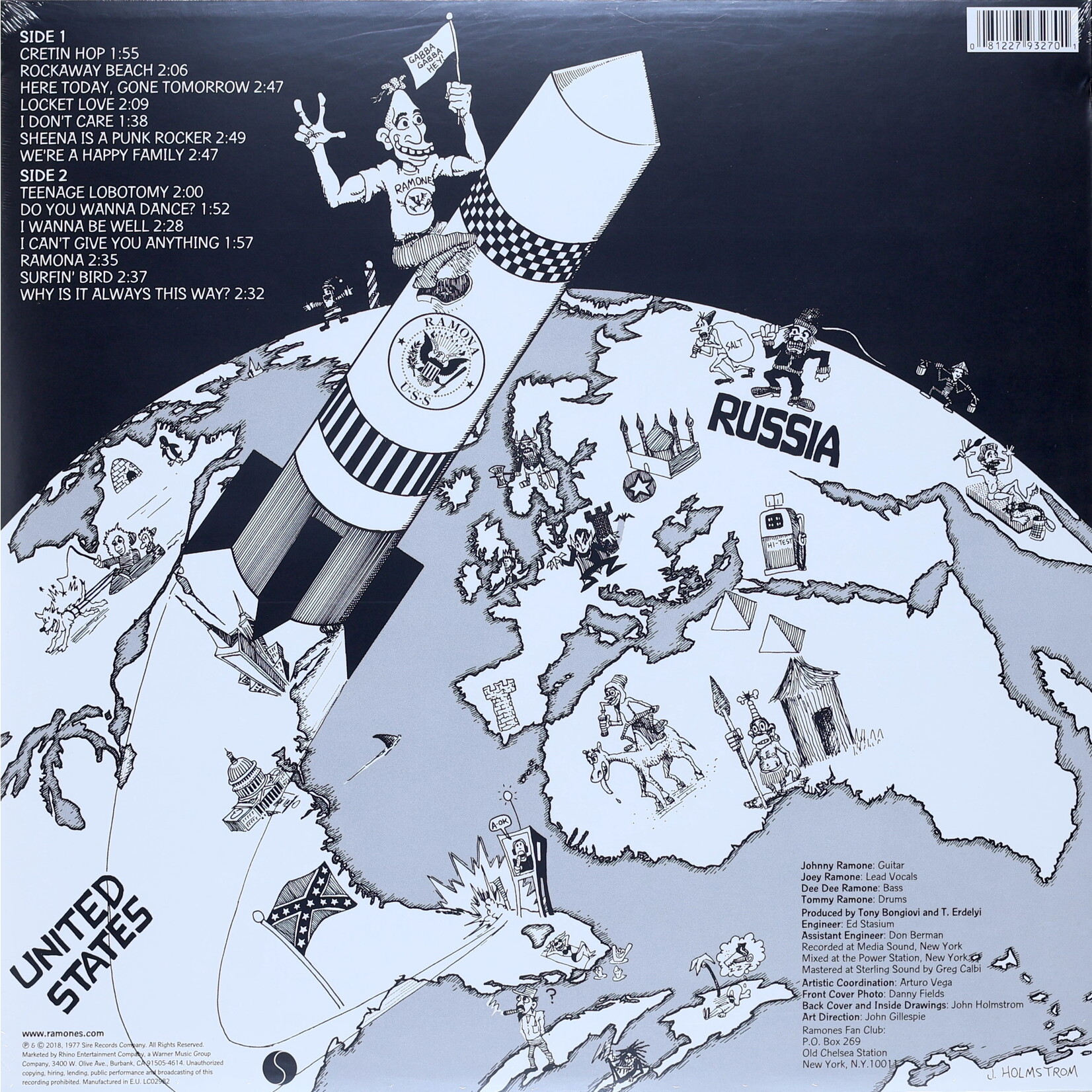 RAMONES, THE - ROCKET TO RUSSIA - REMASTERED REISSUE LP