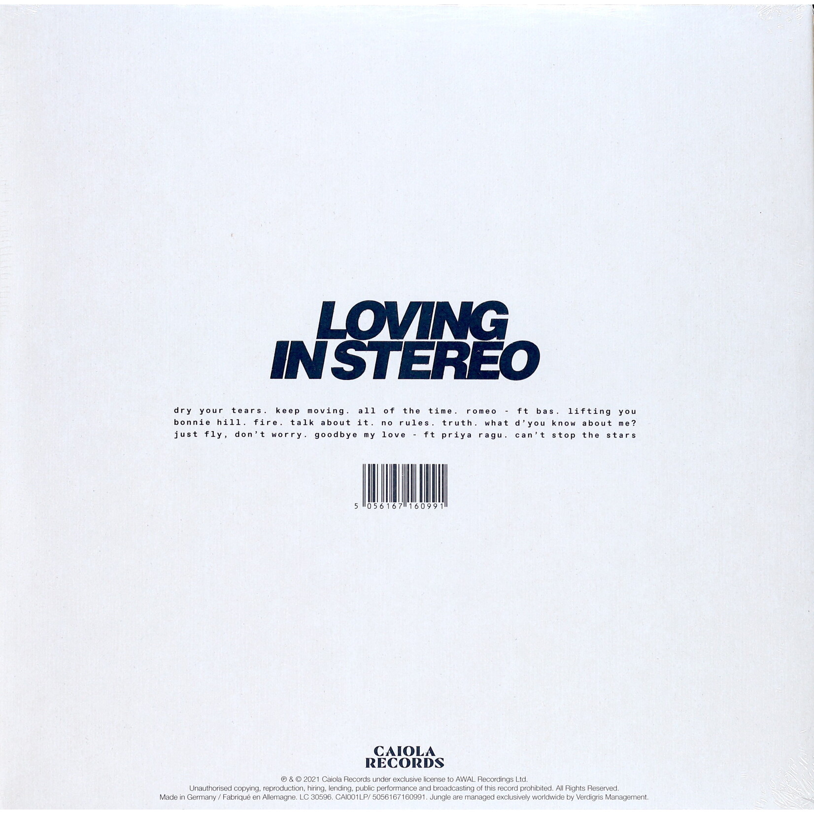 JUNGLE -  LOVING IN STEREO - GATEFOLD LP