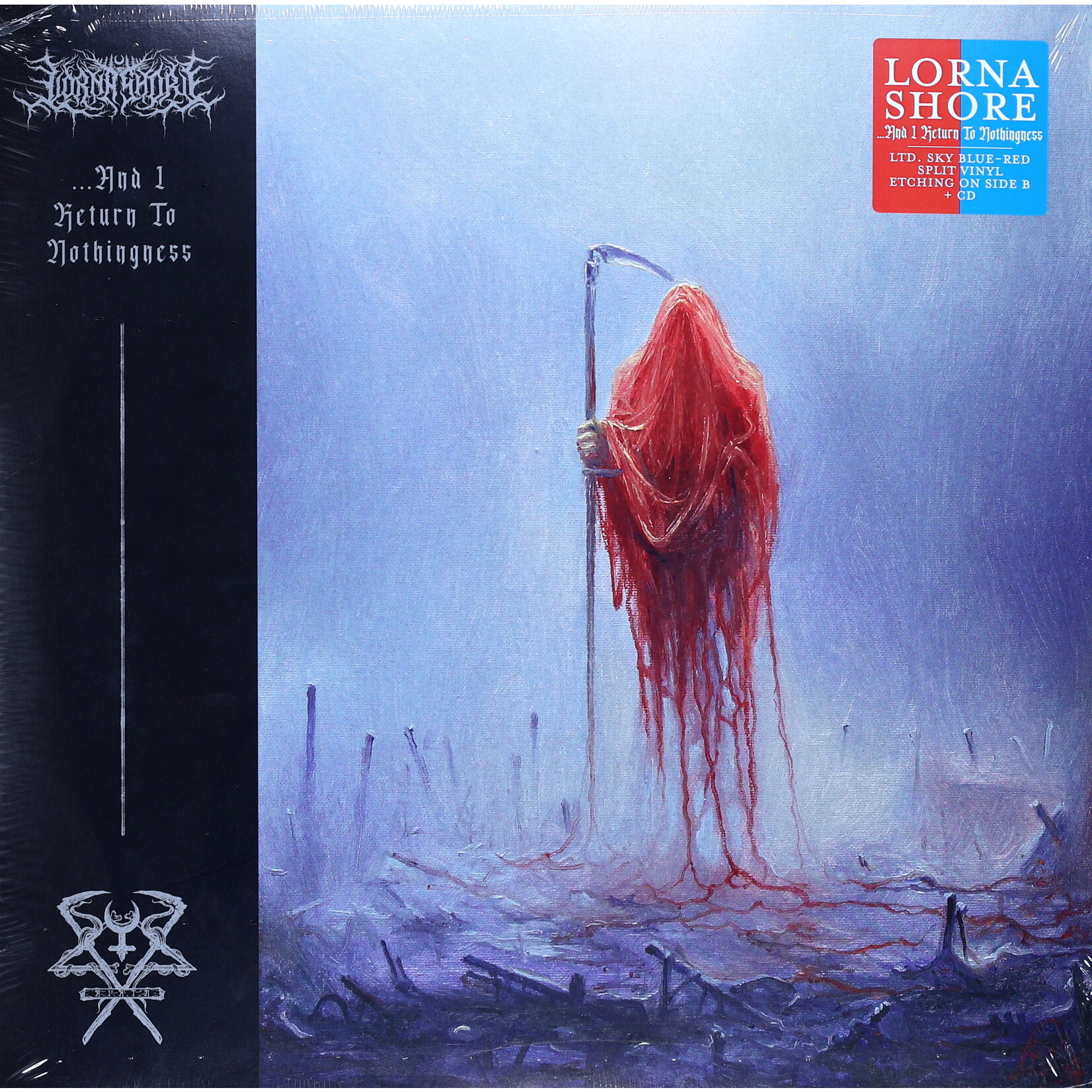 LORNA SHORE -  ...AND I RETURN TO NOTHINGNESS - LTD COLOURED SKY BLUE & RED SPLIT  2LP