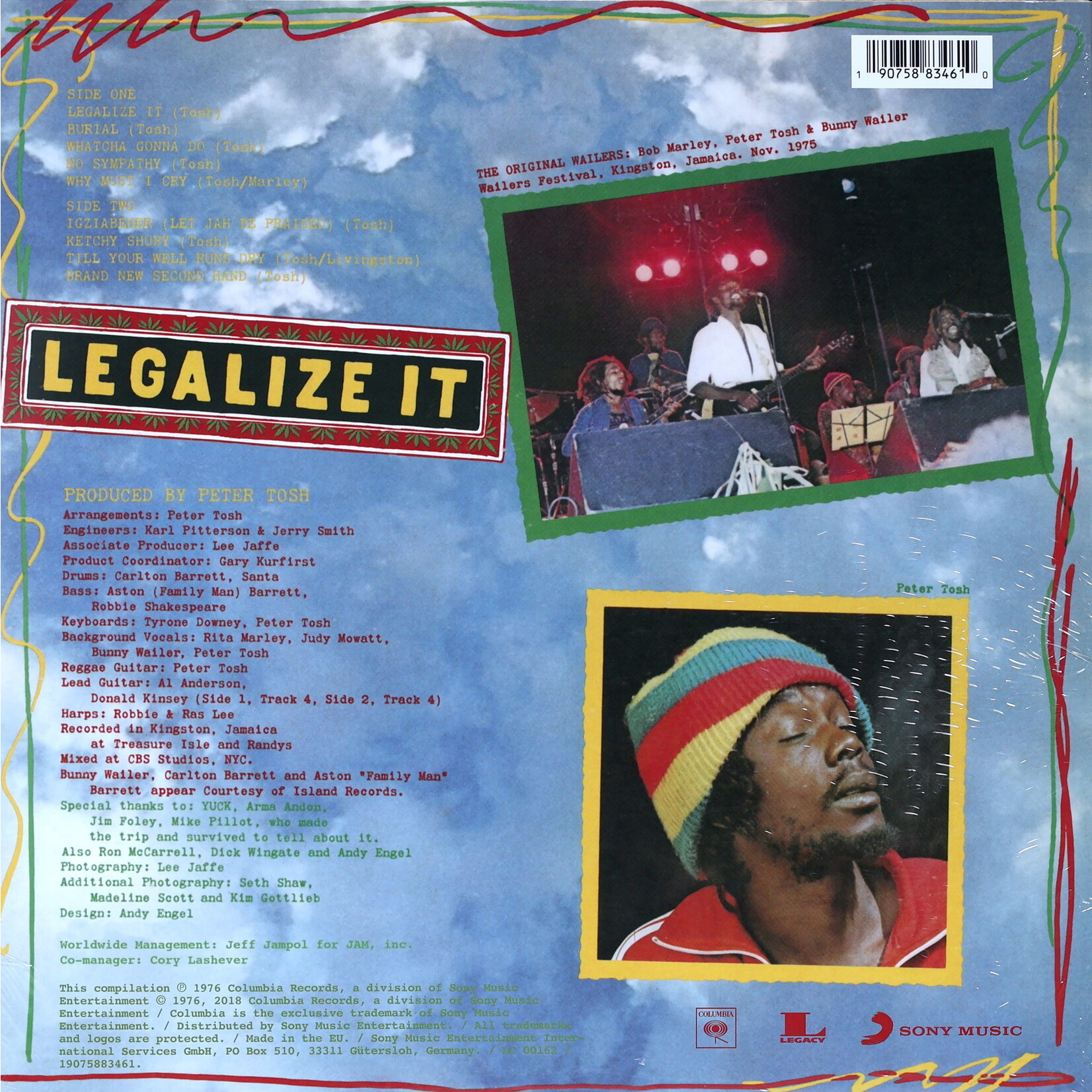 TOSH PETER - LEGALIZE IT - LTD COLORED GREEN & YELLOW 2LP