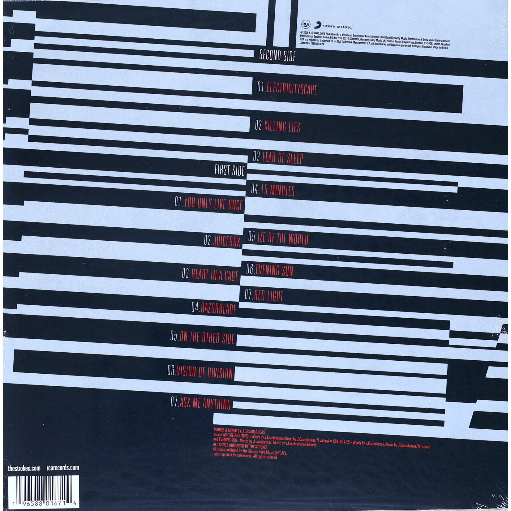 STROKES, THE - FIRST IMPRESSIONS OF EARTH - LTD COLOURED HAZY RED REISSUE LP