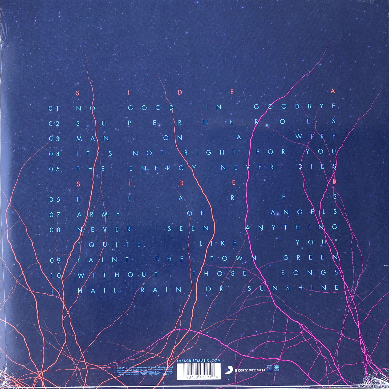 SCRIPT THE - NO SOUND WITHOUT SILENCE - LP