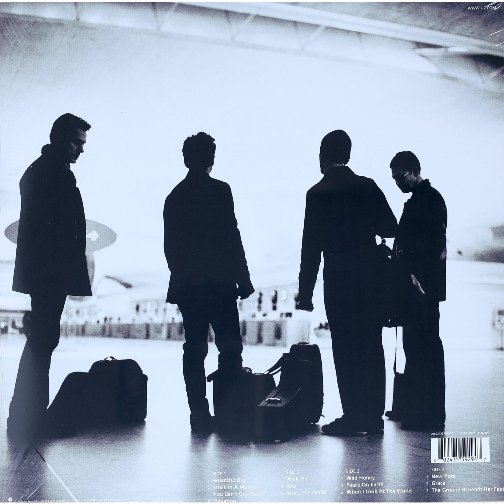 U2 - ALL THAT YOU CAN'T LEAVE BEHIND - 20TH ANNIVERSARY REMASTERED 2LP
