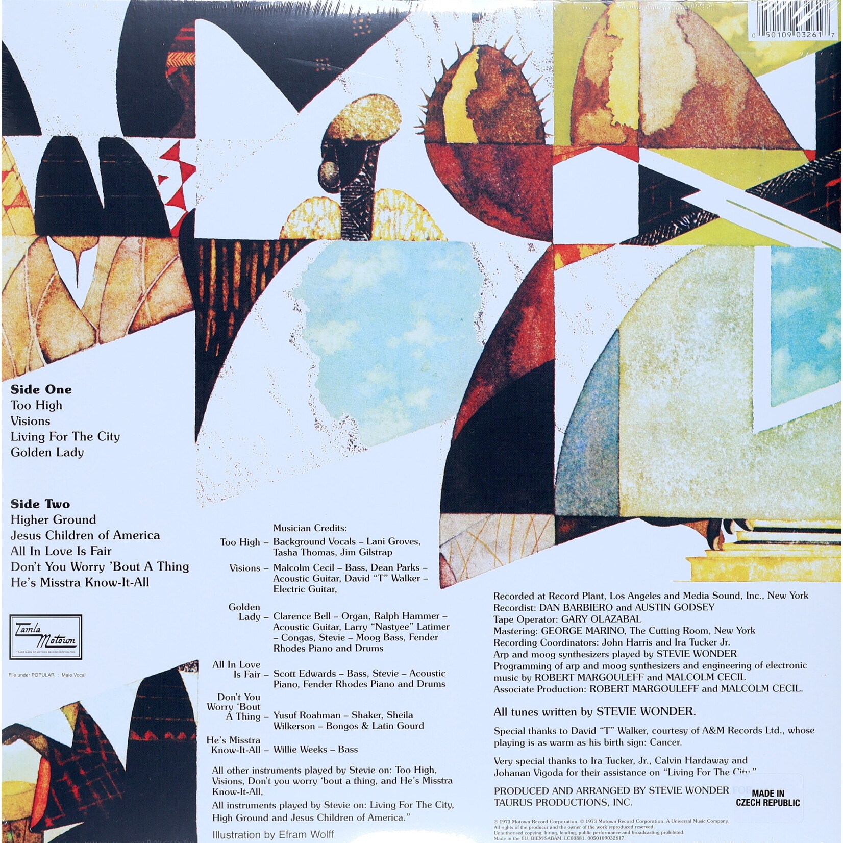 WONDER, STEVIE - INNERVISIONS - GATEFOLD LP