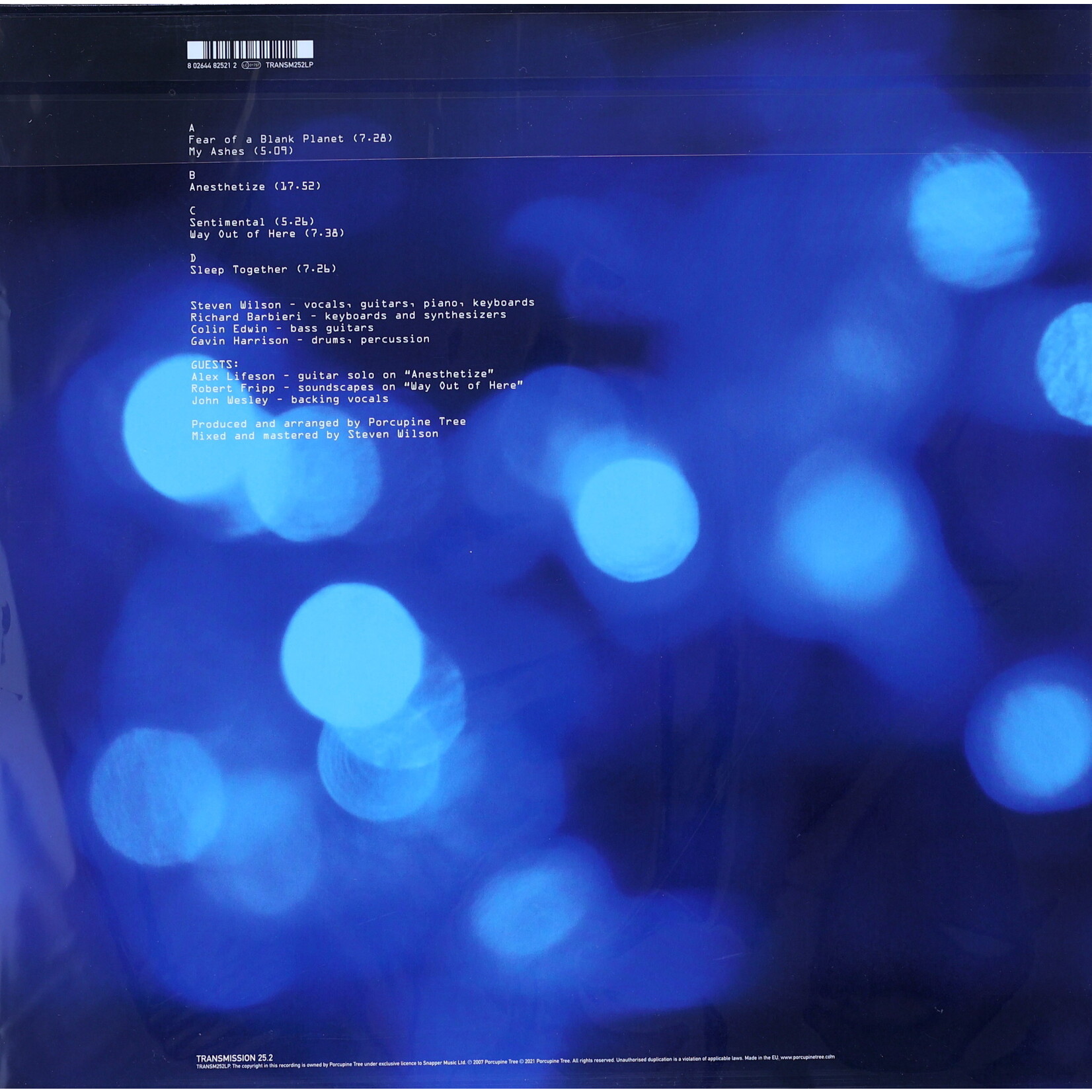 PORCUPINE TREE - FEAR OF A BLANK PLANET - GATEFOLD REISSUE 2LP