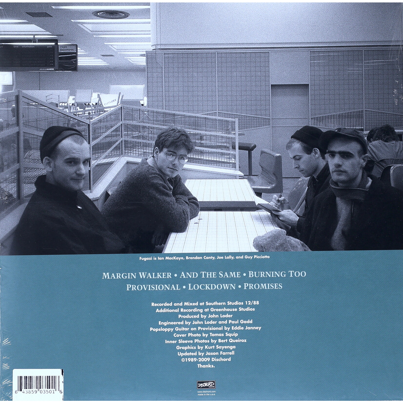 FUGAZI - MARGIN WALKER - LTD COLORED GREEN LP