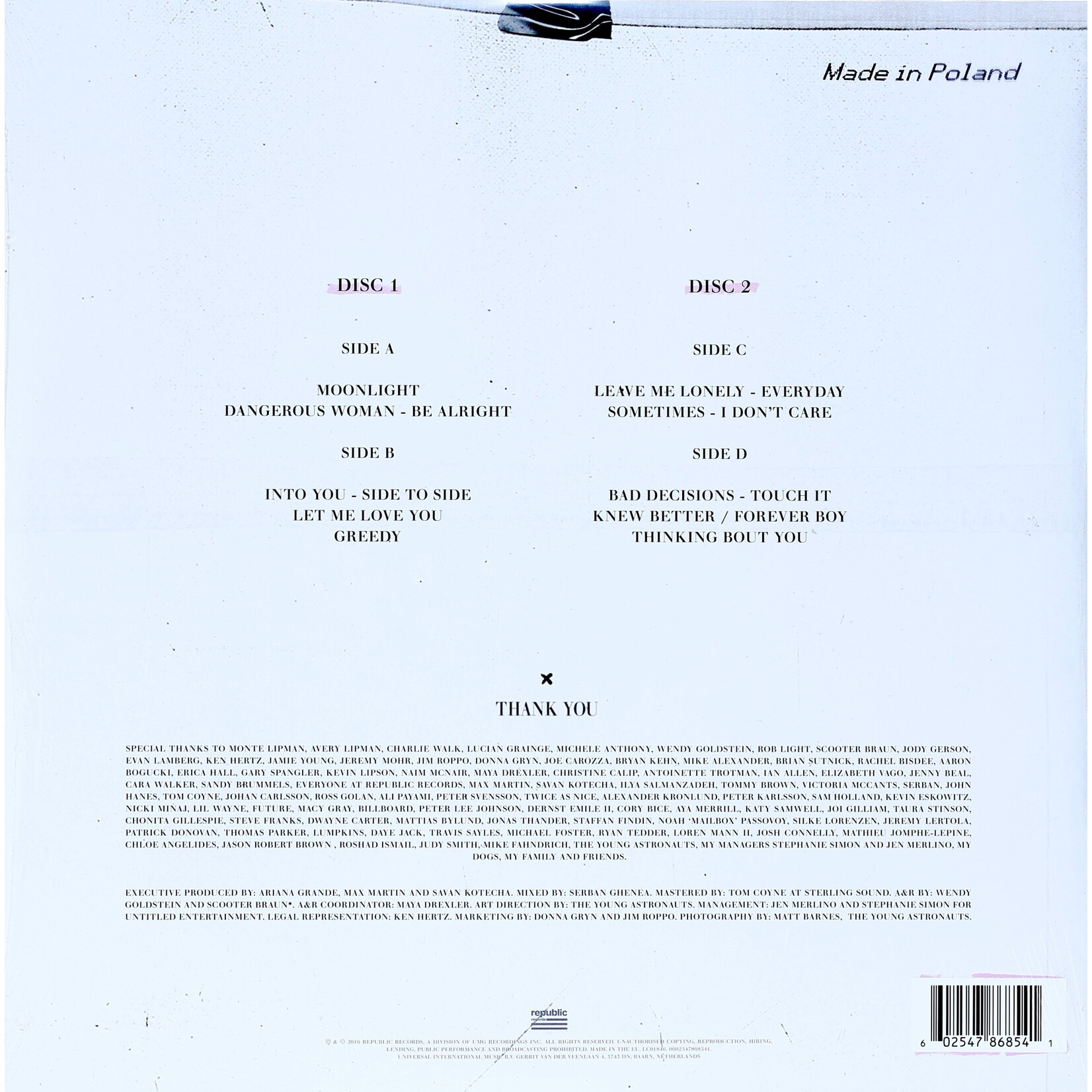 GRANDE, ARIANA - DANGEROUS WOMAN - GATEFOLD 2LP