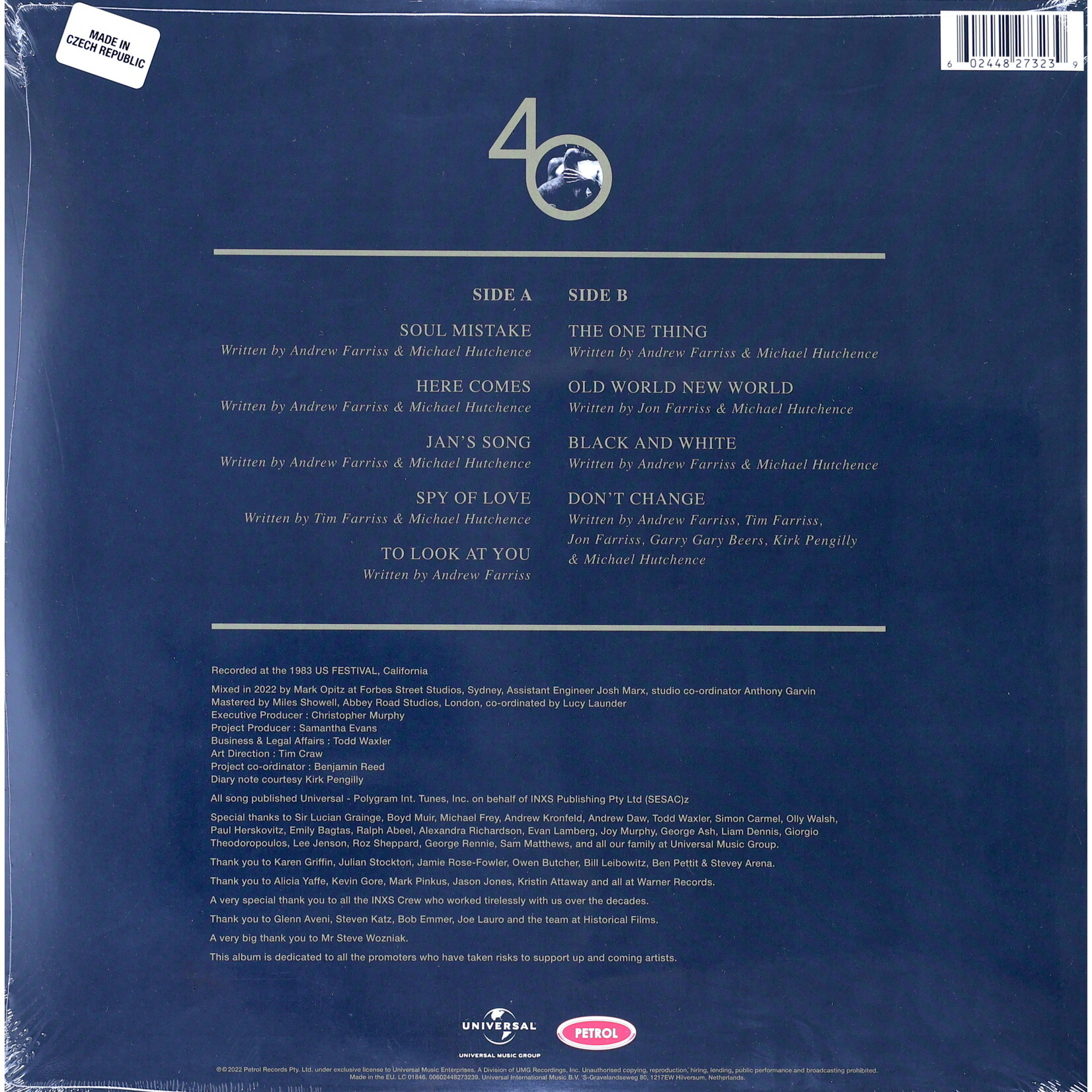 INXS - SHABOOH SHOOBAH - LP
