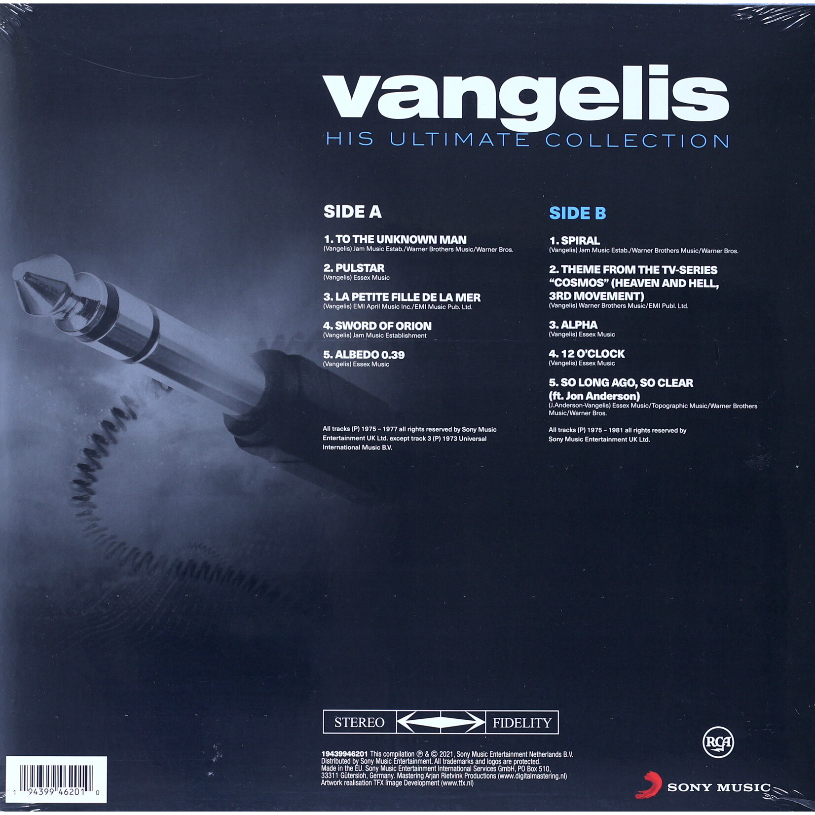 VANGELIS - HIS ULTIMATE COLLECTION - LP