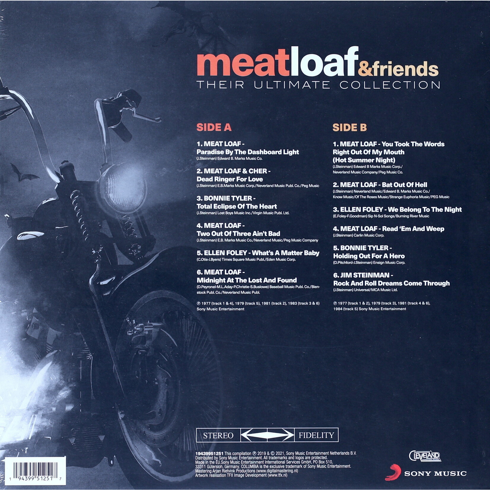 MEAT LOAF AND FRIENDS - THEIR ULTIMATE COLLECTION - COLORED RED LP