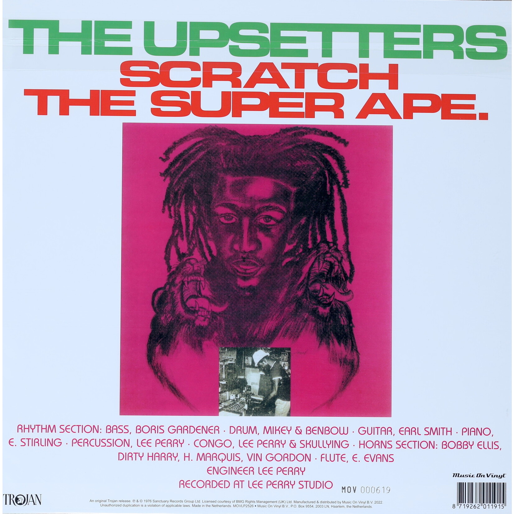 UPSETTERS - SCRATCH THE SUPER APE - COLORED ORANGE  LP