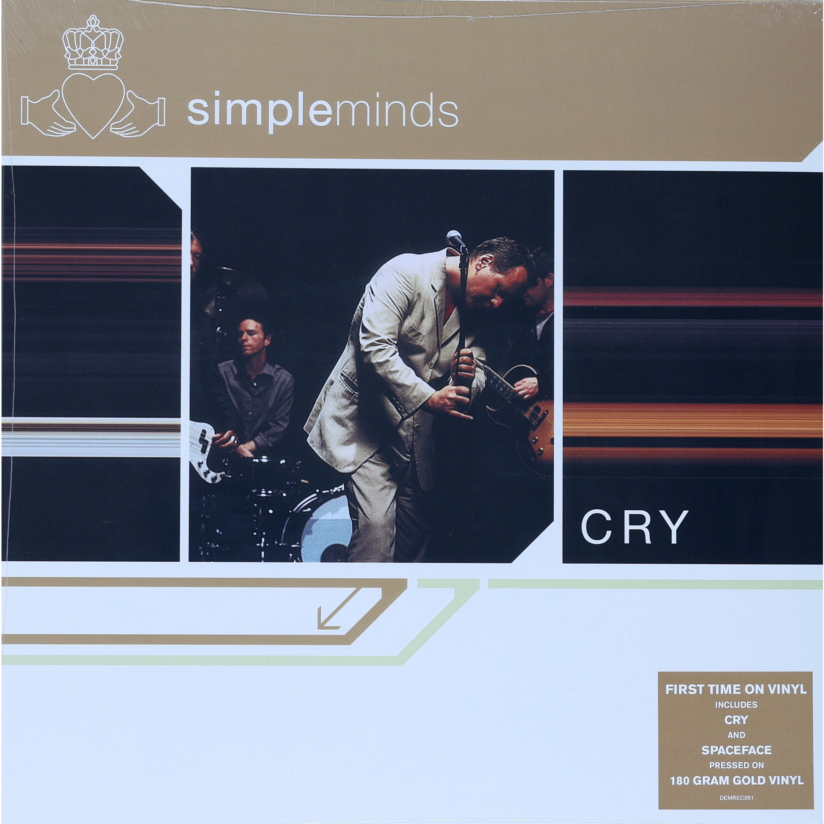 SIMPLE MINDS - CRY - COLORED GOLD LP