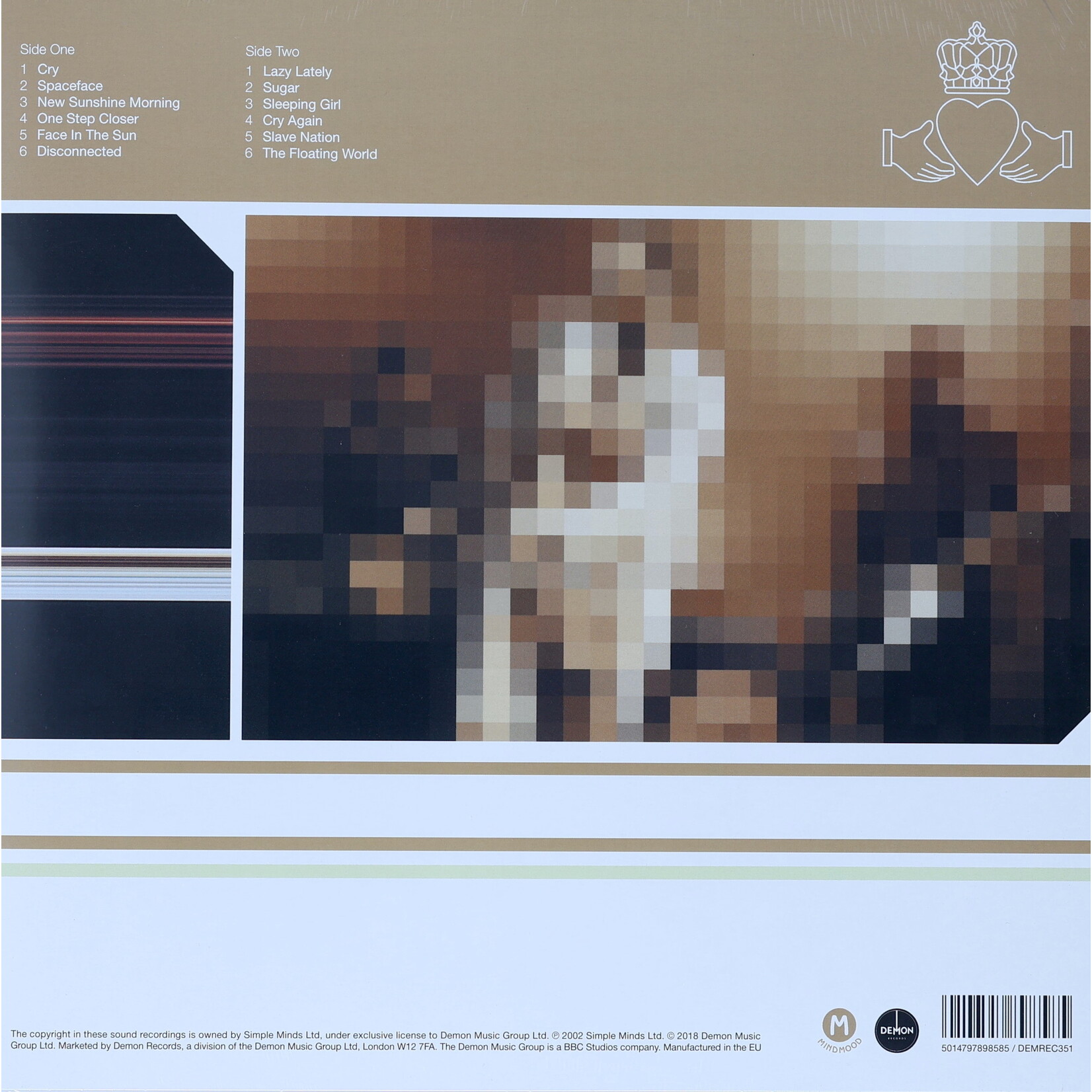 SIMPLE MINDS - CRY - COLORED GOLD LP