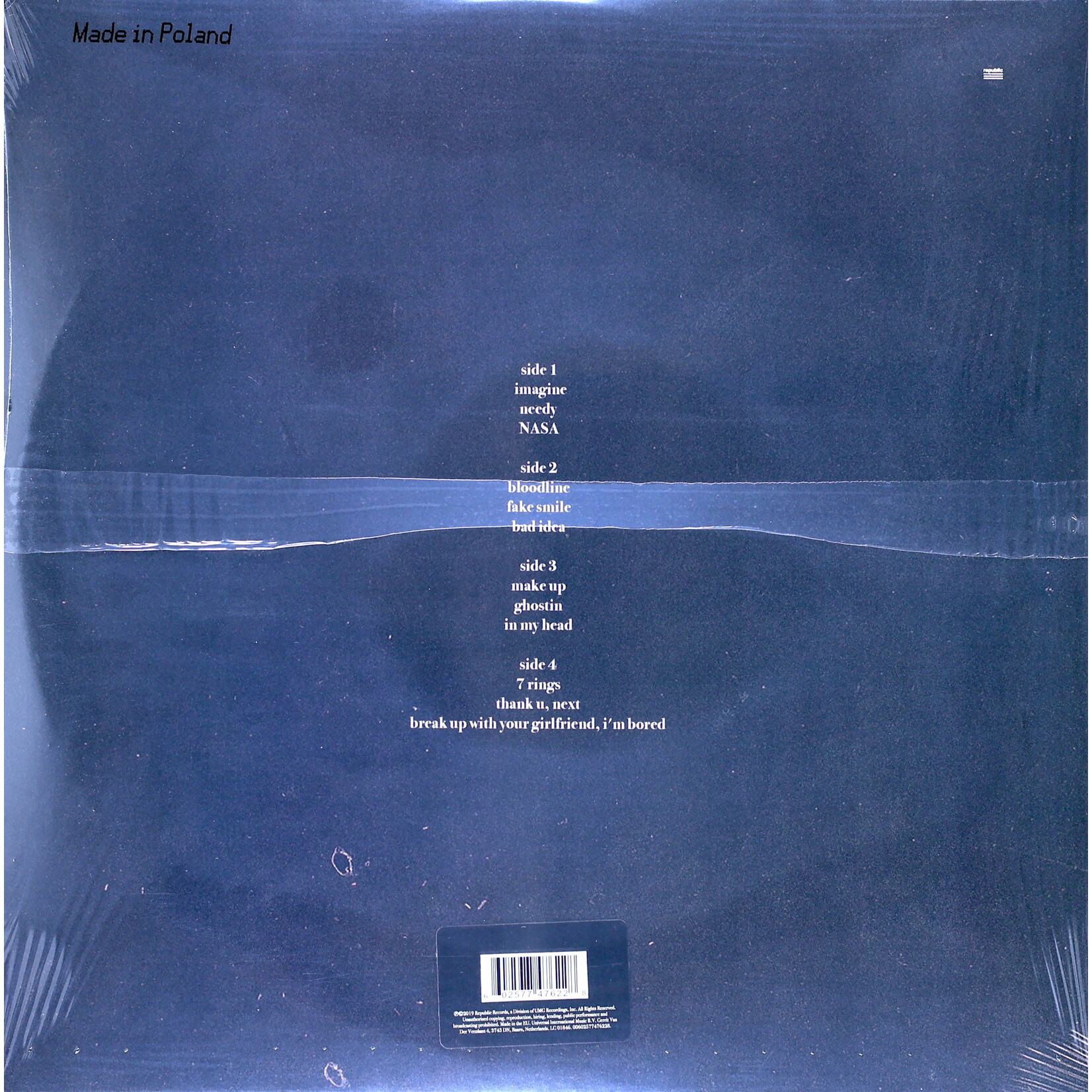 GRANDE, ARIANA - THANK U, NEXT - GATEFOLD 2LP