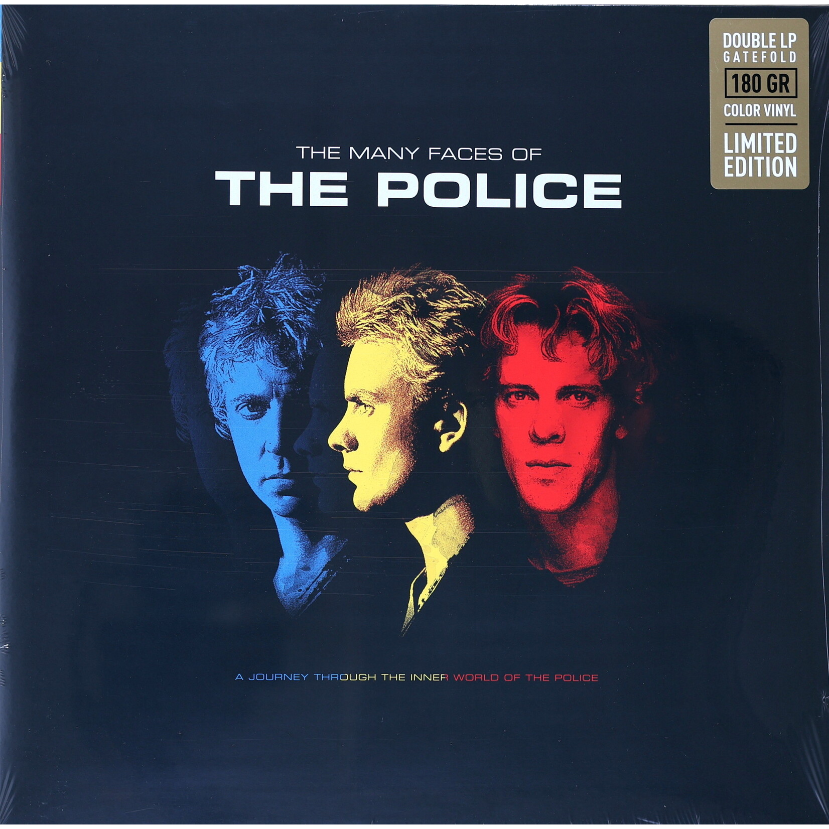 POLICE - MANY FACES OF THE POLICE - GATEFOLD COLORED YELLOW & RED 2LP