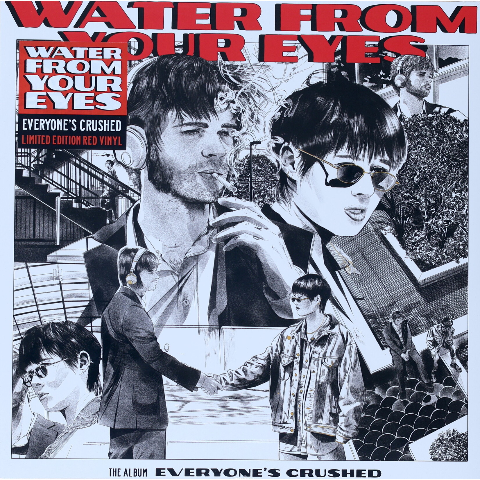 WATER FROM YOUR EYES - EVERYONE'S CRUSHED - LTD COLORED RED LP