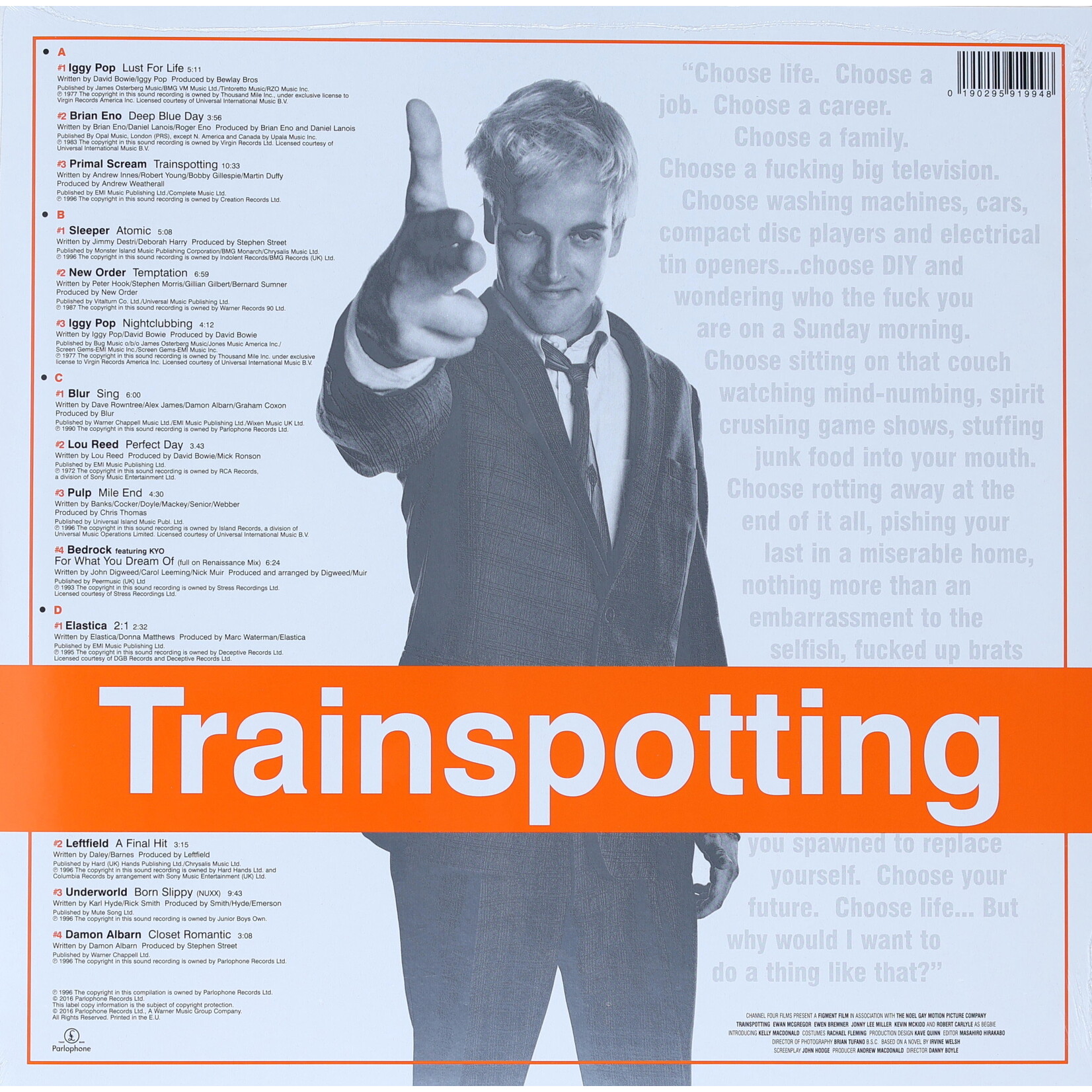 TRAINSPOTTING - 20TH ANNIERSARY GATEFOLD 2LP
