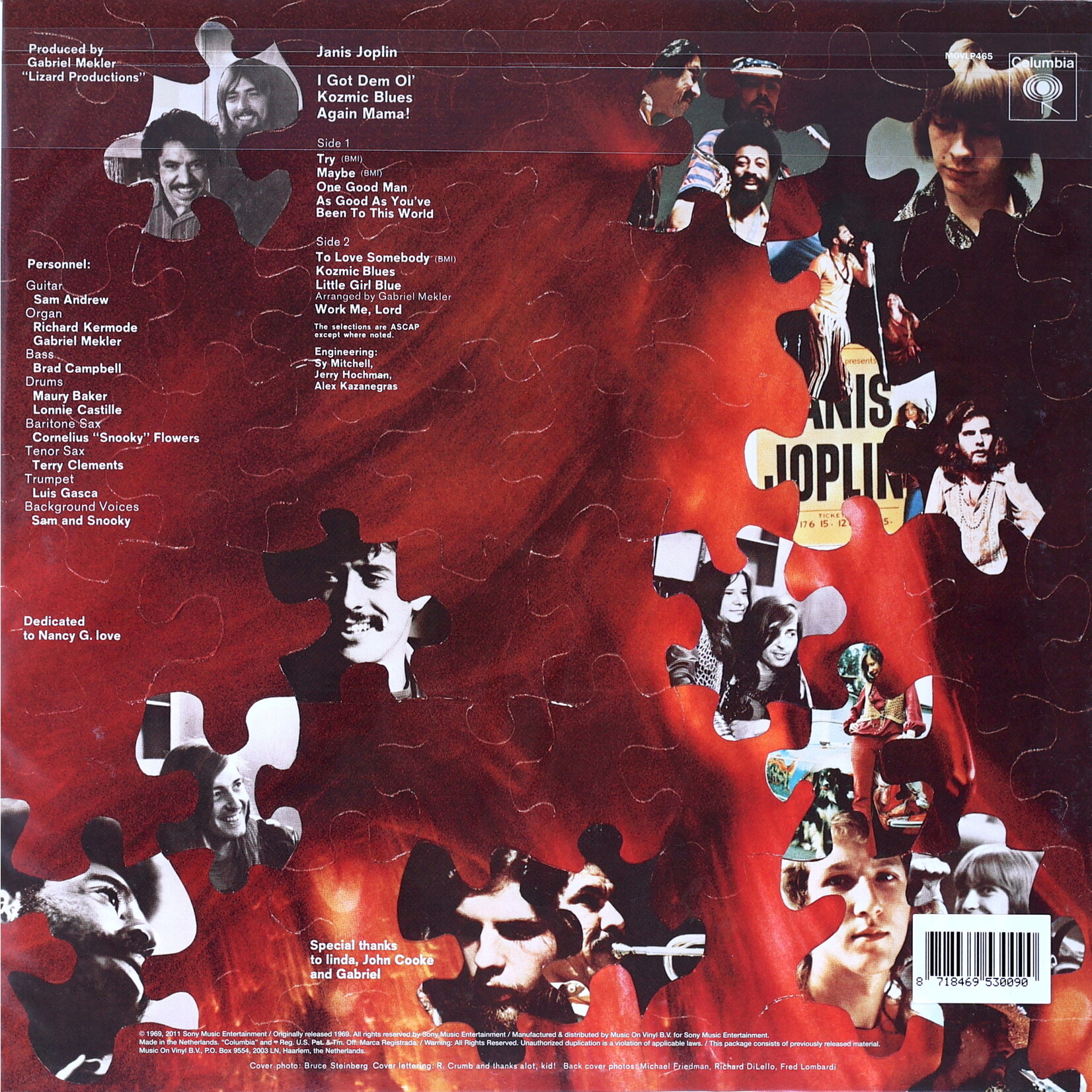 JOPLIN, JANIS - I GOT DEM OL' KOZMIC BLUES AGAIN MAMA! - LP