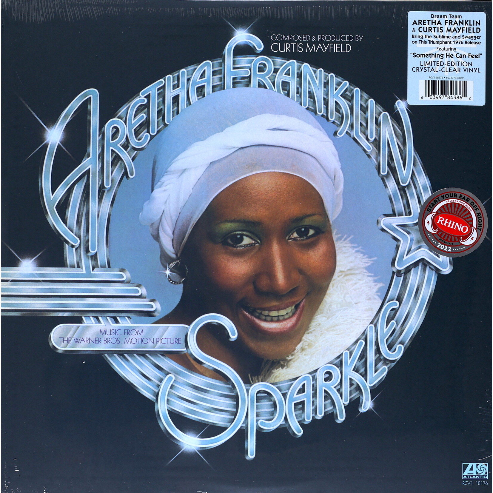 FRANKLIN, ARETHA - SPARKLE - COLORED CRYSTAL CLEAR LP