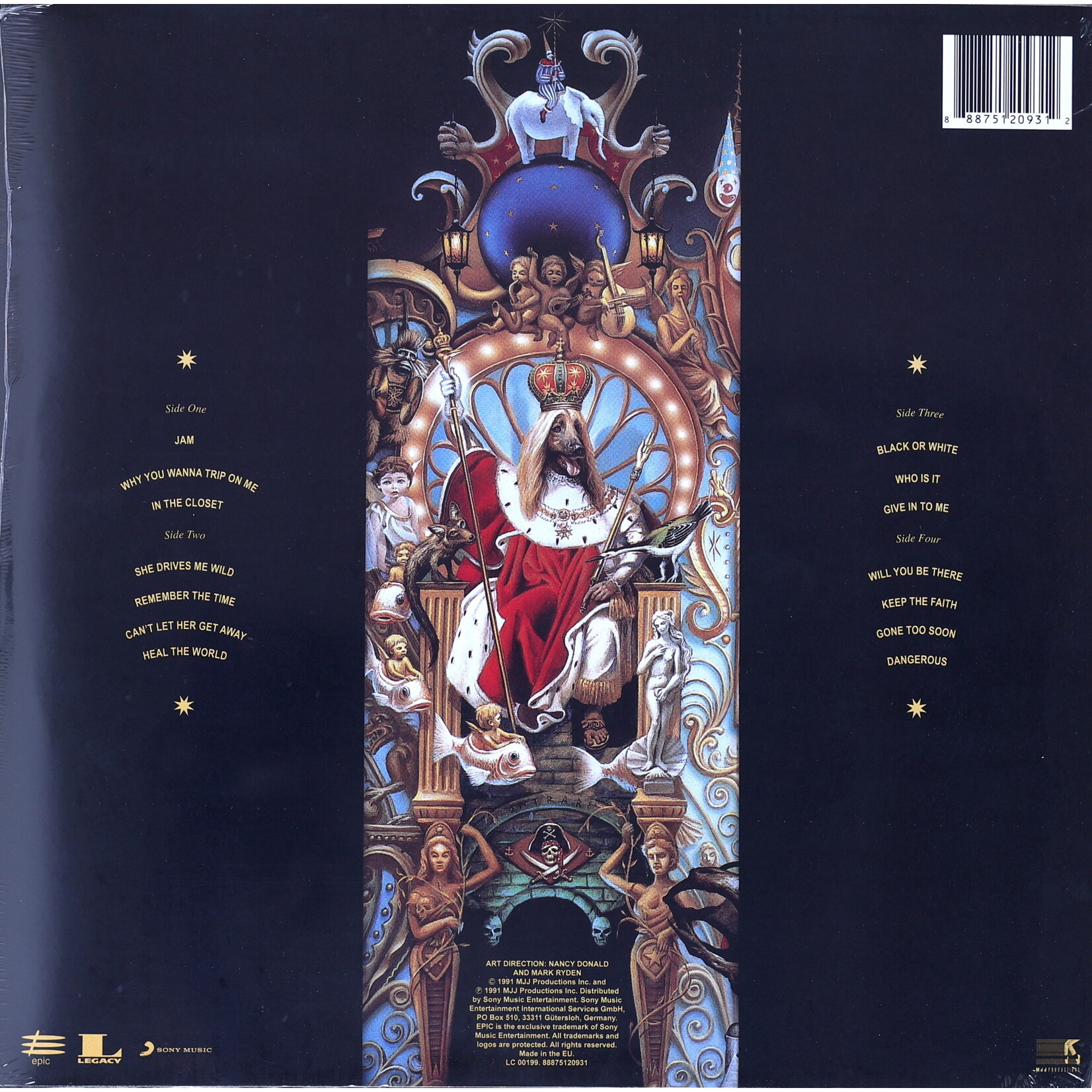 JACKSON, MICHAEL - DANGEROUS - 2LP