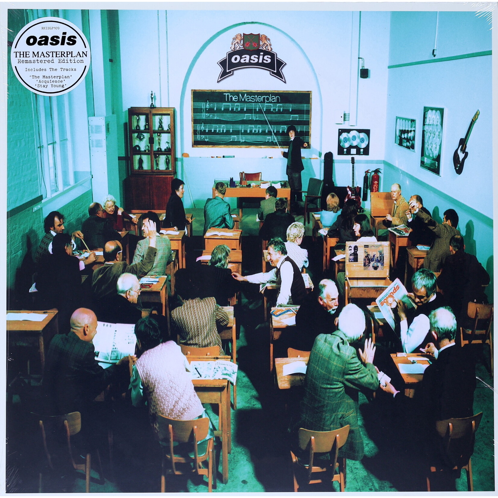 OASIS - MASTERPLAN - 25TH ANNIVERSARY REMASTERED GATEFOLD REISSUE COLORED SILVER 2LP