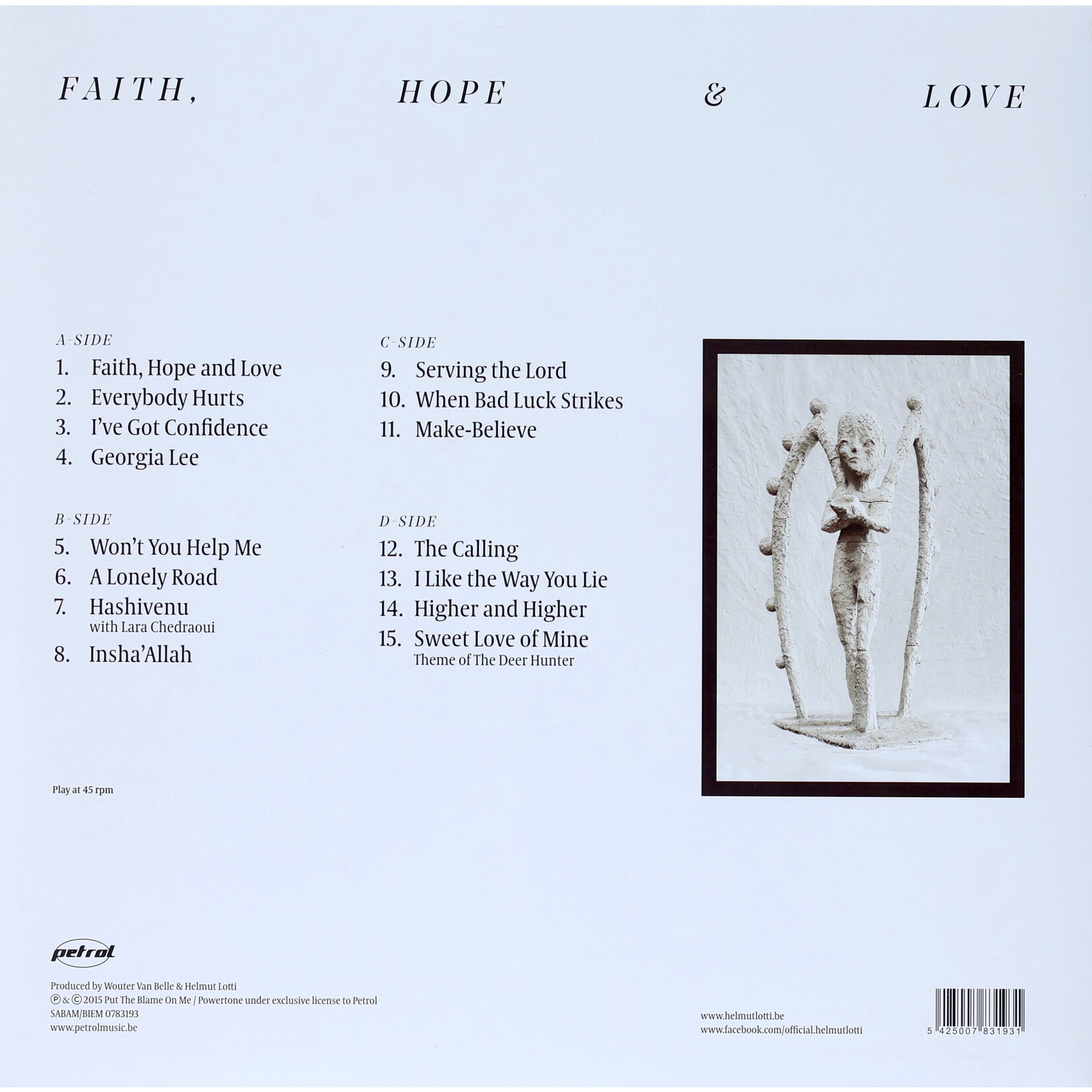 LOTTI, HELMUT - FAITH, HOPE & LOVE - GATEFOLD 2LP