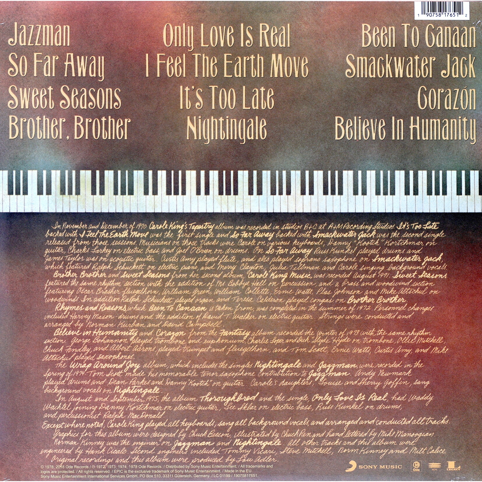 KING, CAROLE - HER GREATEST HITS - LP