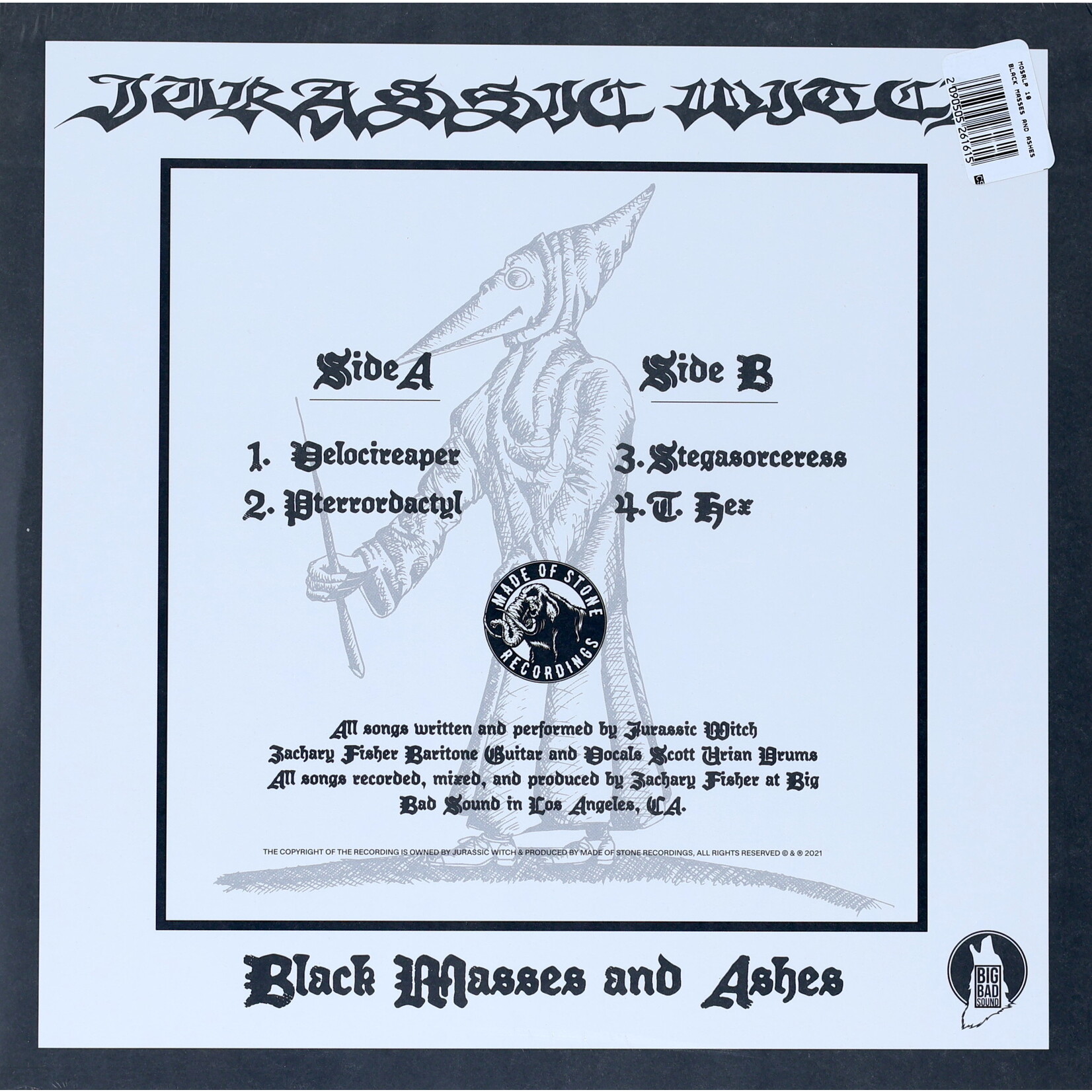 JURASSIC WITCH - BLACK MASSES AND ASHES - LP