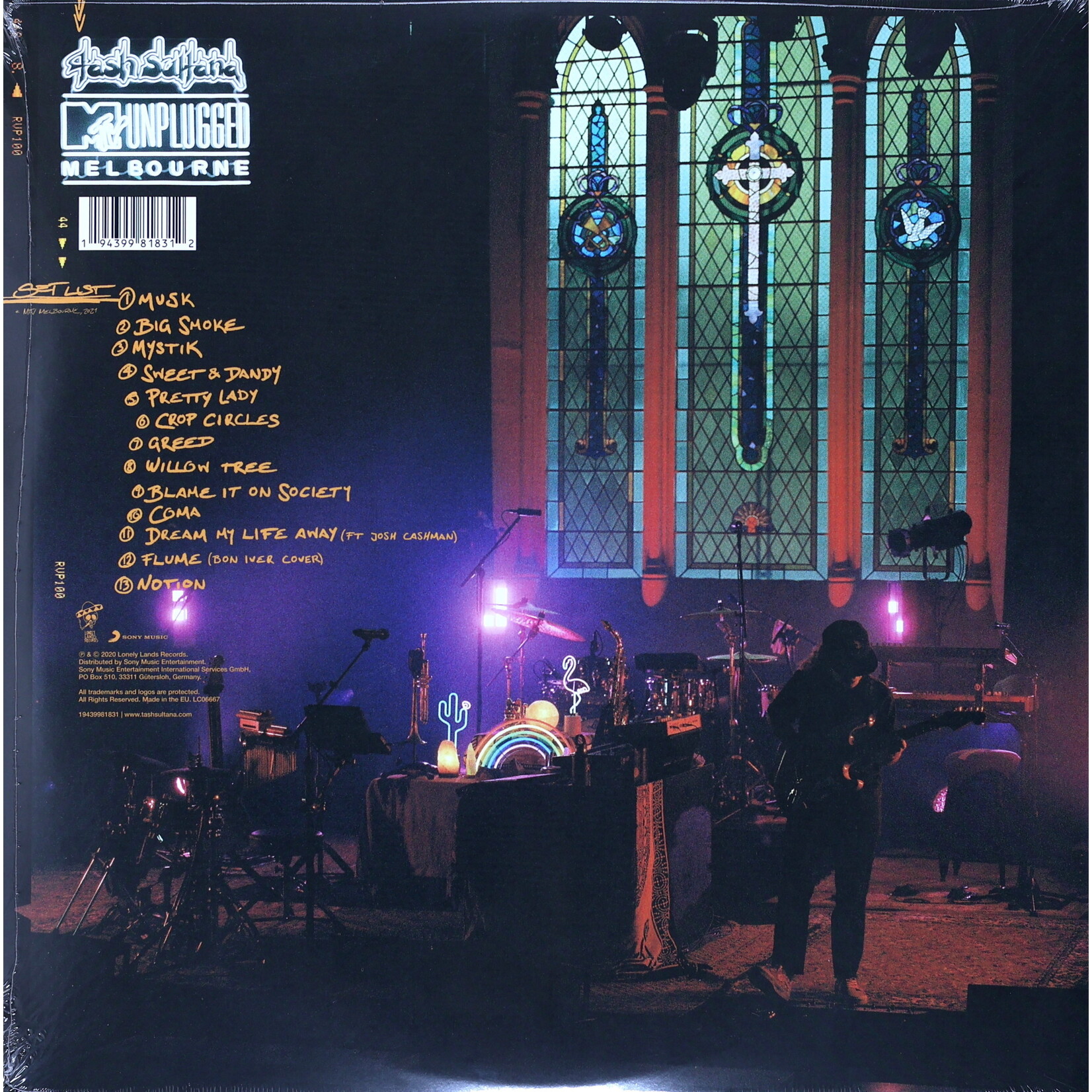 SULTANA, TASH - MTV UNPLUGGED - GATEFOLD COLORED PINK SWIRL GALAXY EFFECT 2LP
