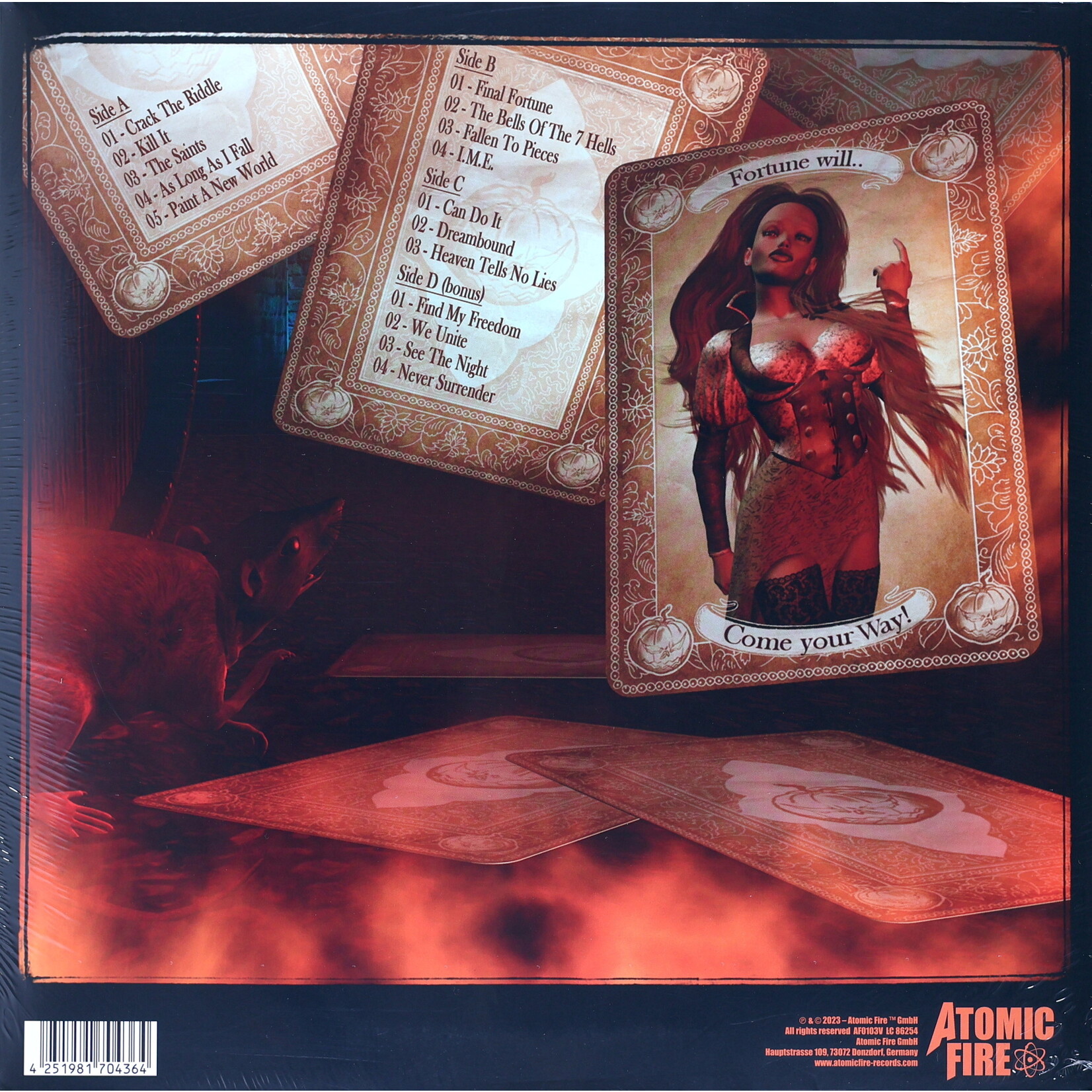 HELLOWEEN - GAMBLING WITH THE DEVIL - LTD GATEFOLD COLORED RED OPAQUE ORANGE BLACK 2LP