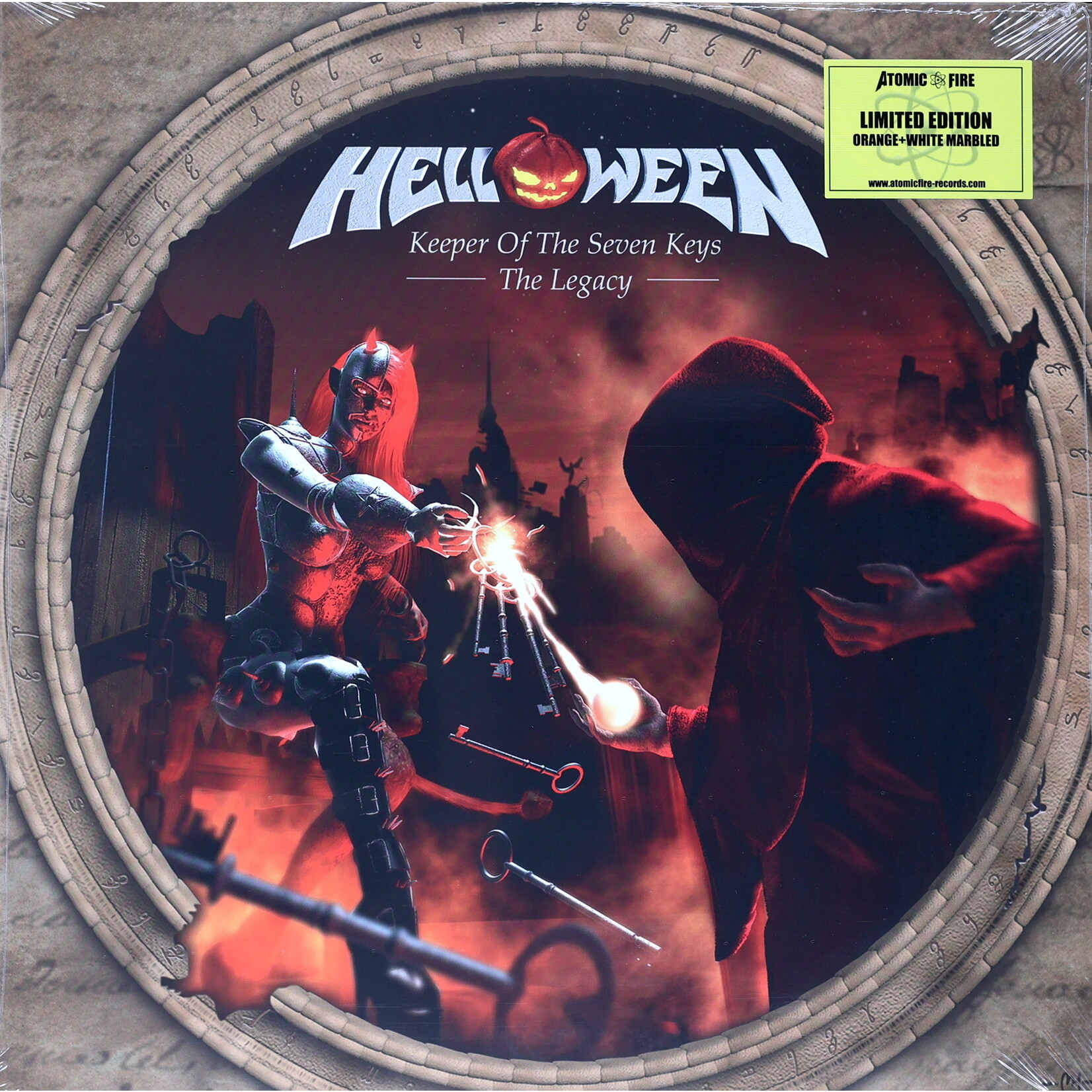 HELLOWEEN - KEEPER OF THE SEVEN KEYS: THE LEGACY - GATEFOLD COLORED RED ORANGE WHITE 2LP