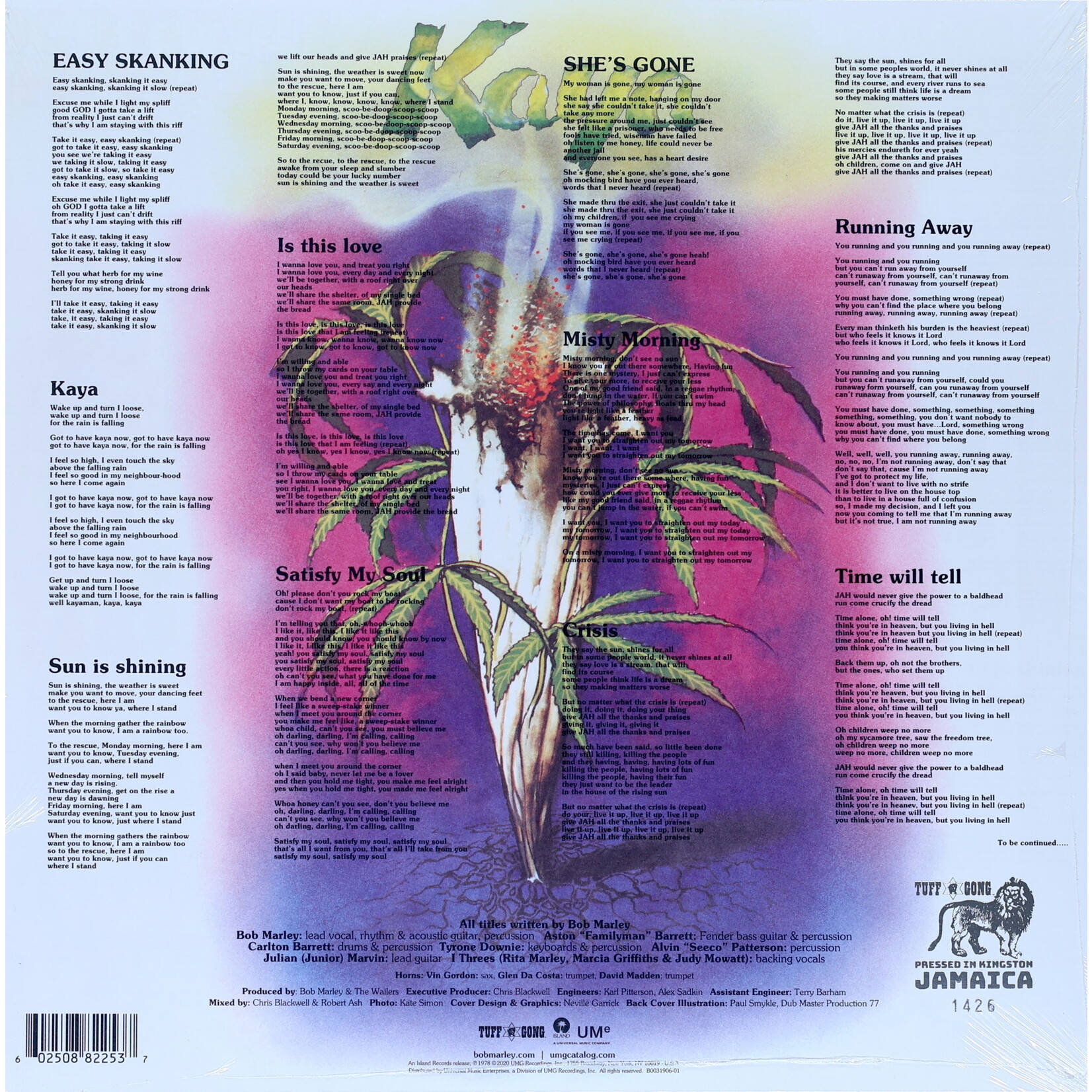 MARLEY, BOB & THE WAILERS - KAYA - LTD REISSUE LP
