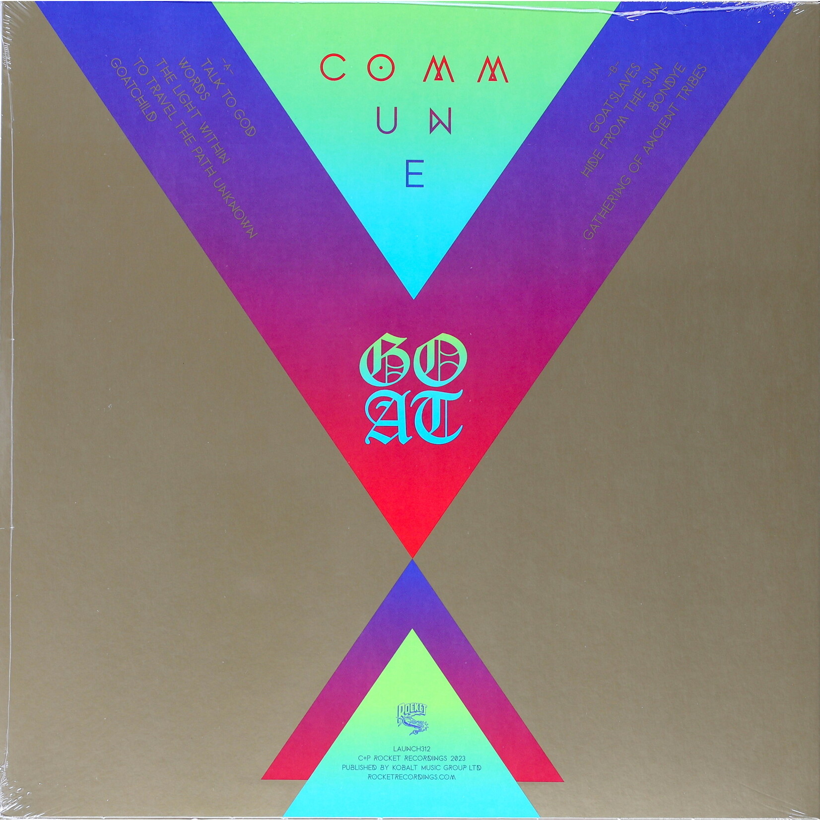 GOAT - COMMUNE - COLORED GREEN BLUE SWIRL LP