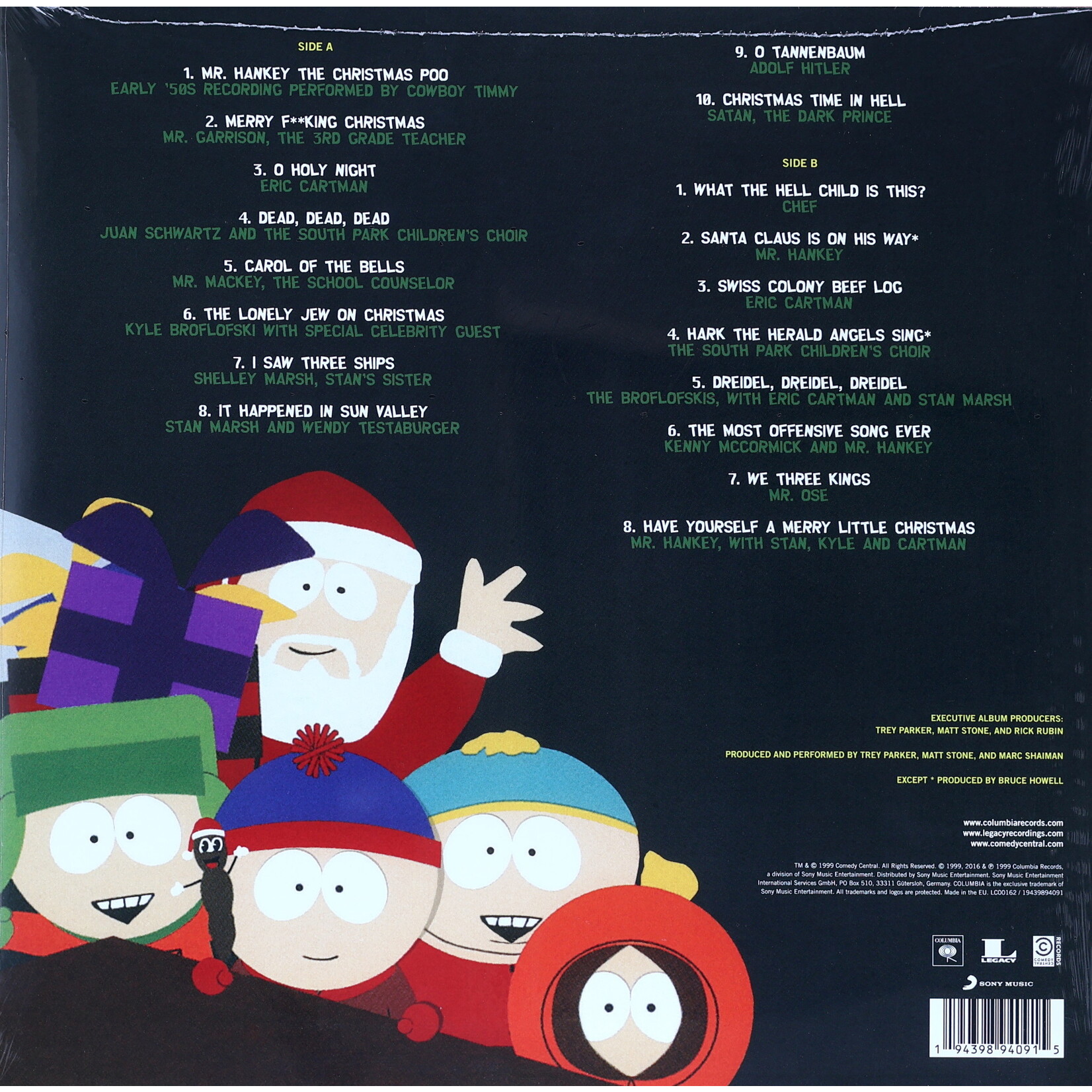 VARIOUS ARTISTS - SOUTH PARK: MR. HANKEY'S CHRISTMAS CLASSICS - LP