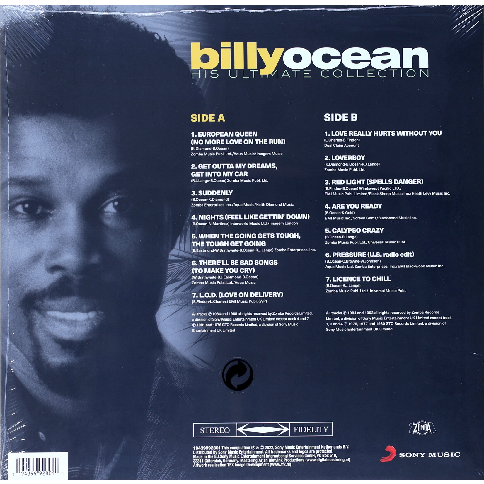 OCEAN, BILLY - HIS ULTIMATE COLLECTION - LP
