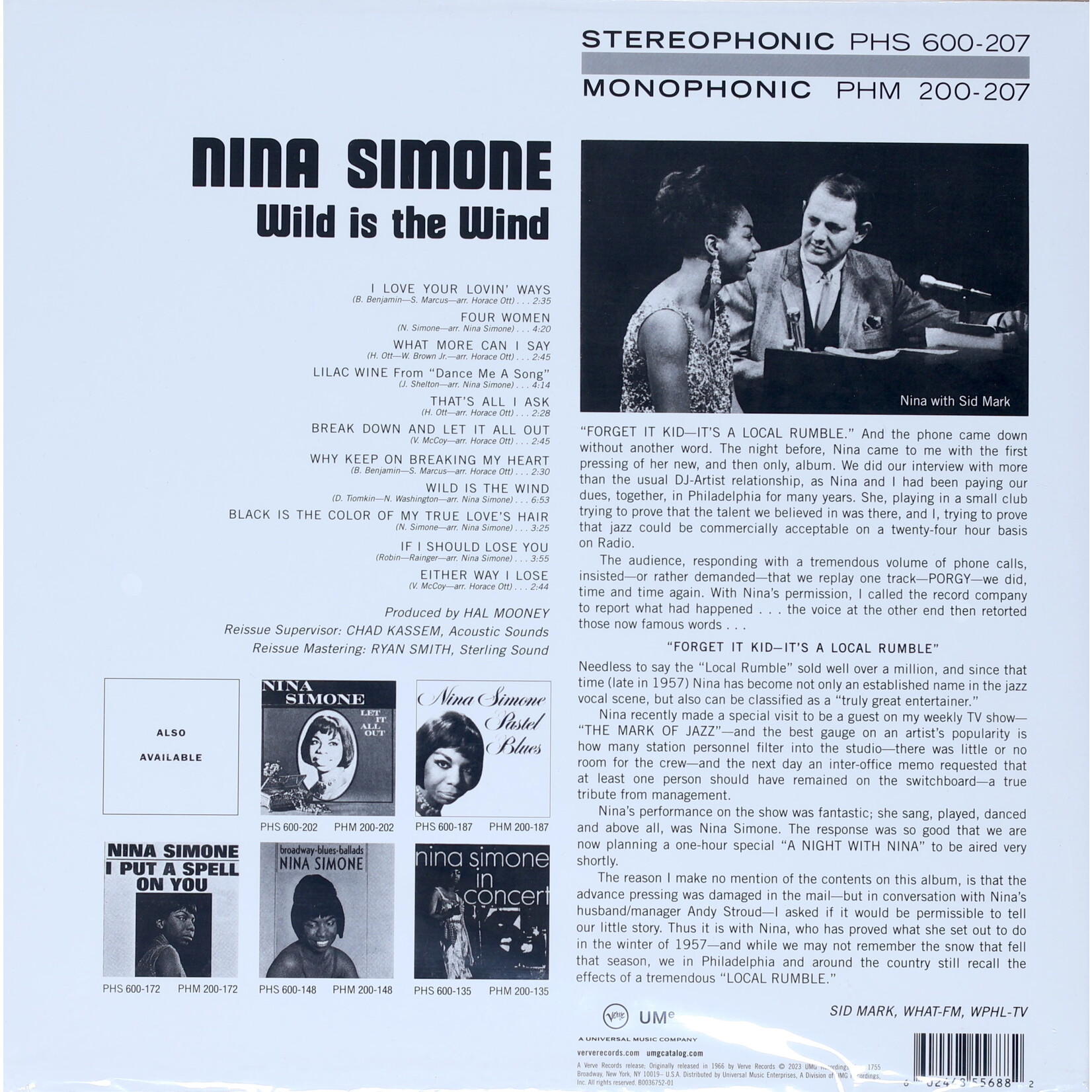 SIMONE, NINA - WILD IS THE WIND - GATEFOLD LP