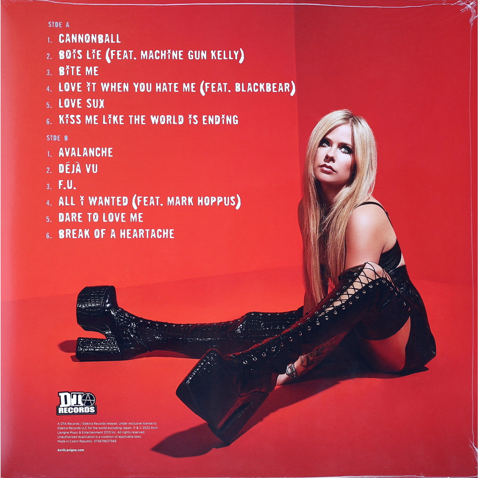 LAVIGNE, AVRIL - LOVE SUX - LTD COLORED TRANSPARENT RED LP