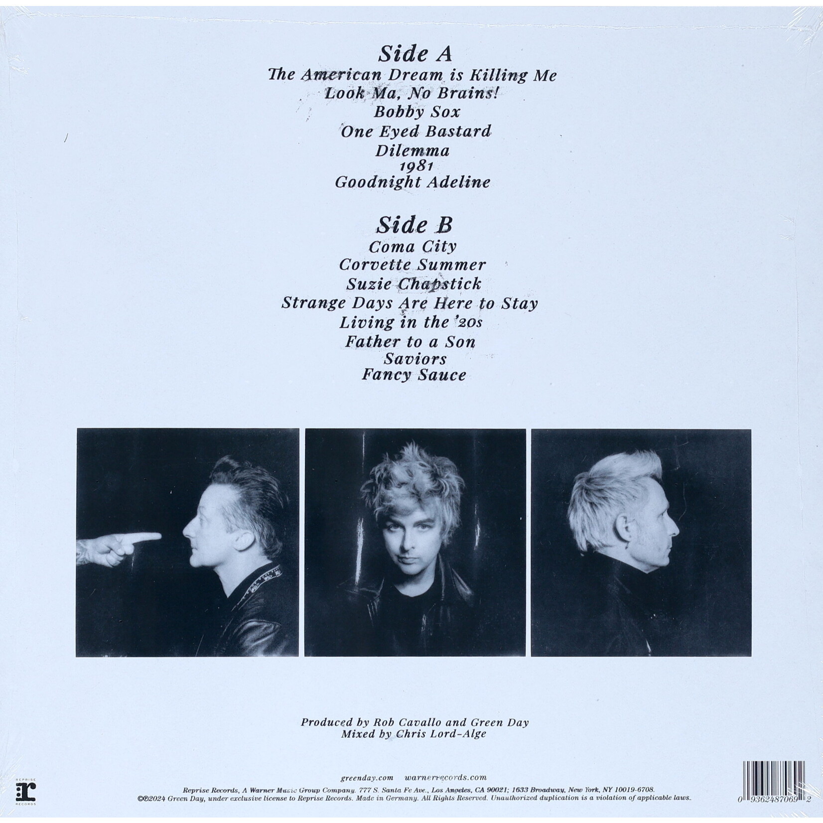GREEN DAY - SAVIORS - LP