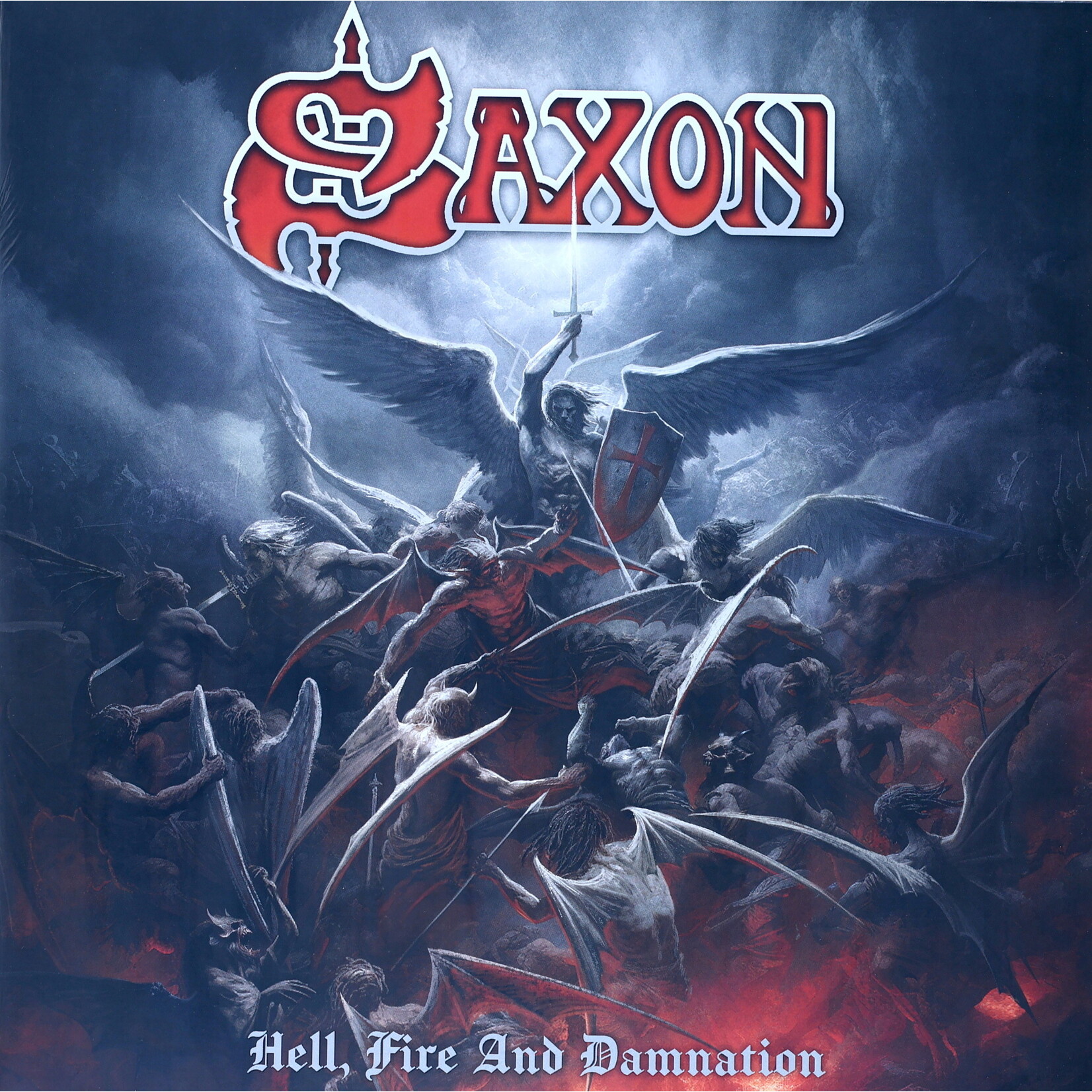 SAXON - HELL, FIRE AND DAMNATION - COLORED RED LP