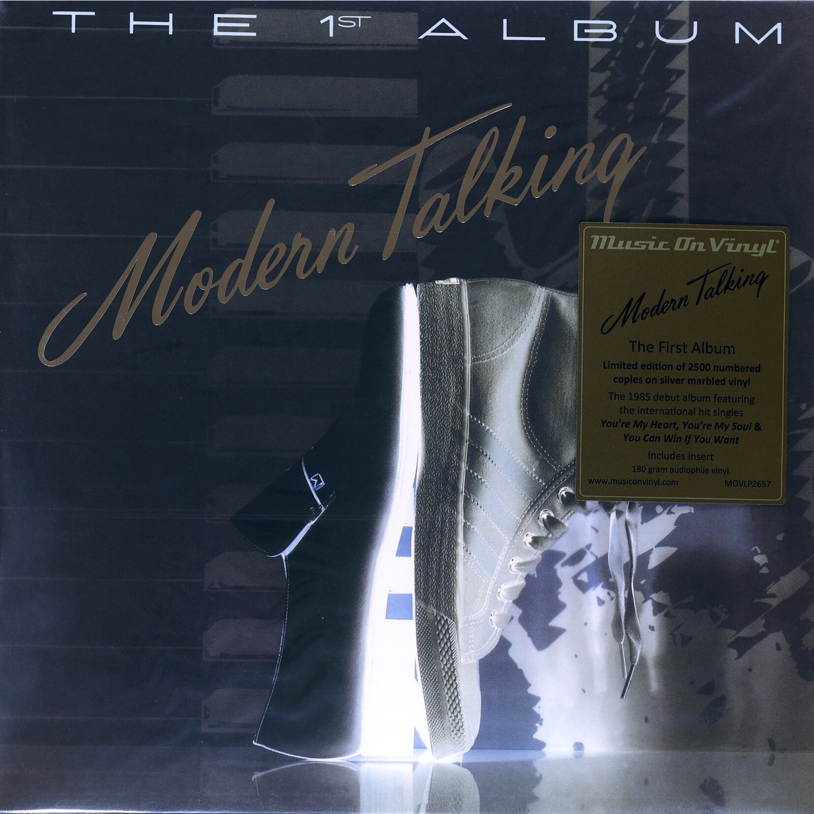 MODERN TALKING - FIRST ALBUM - COLORED SILVER MARBLED LP